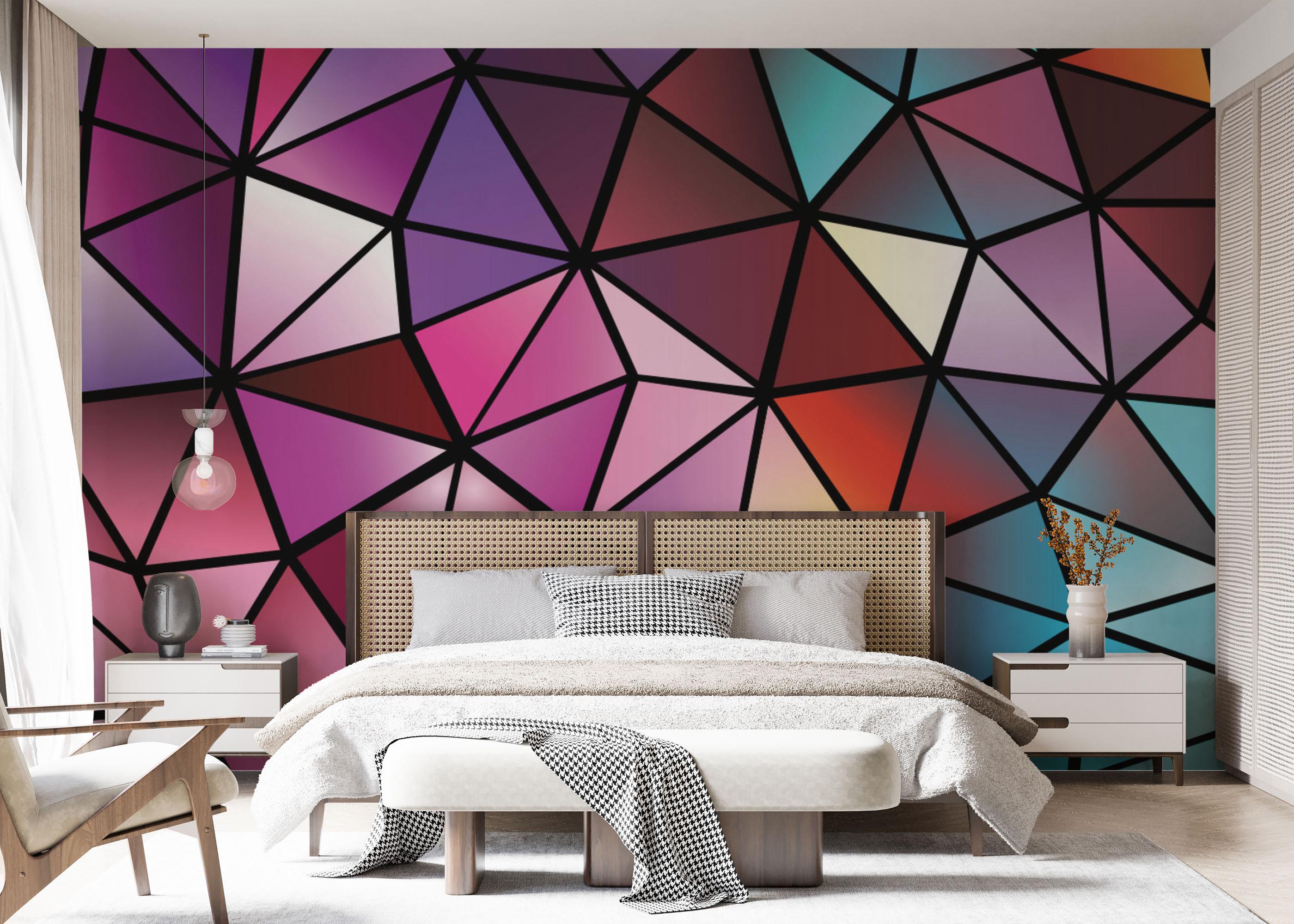 Fototapeta Abstract Mosaic Triangle mockup 7