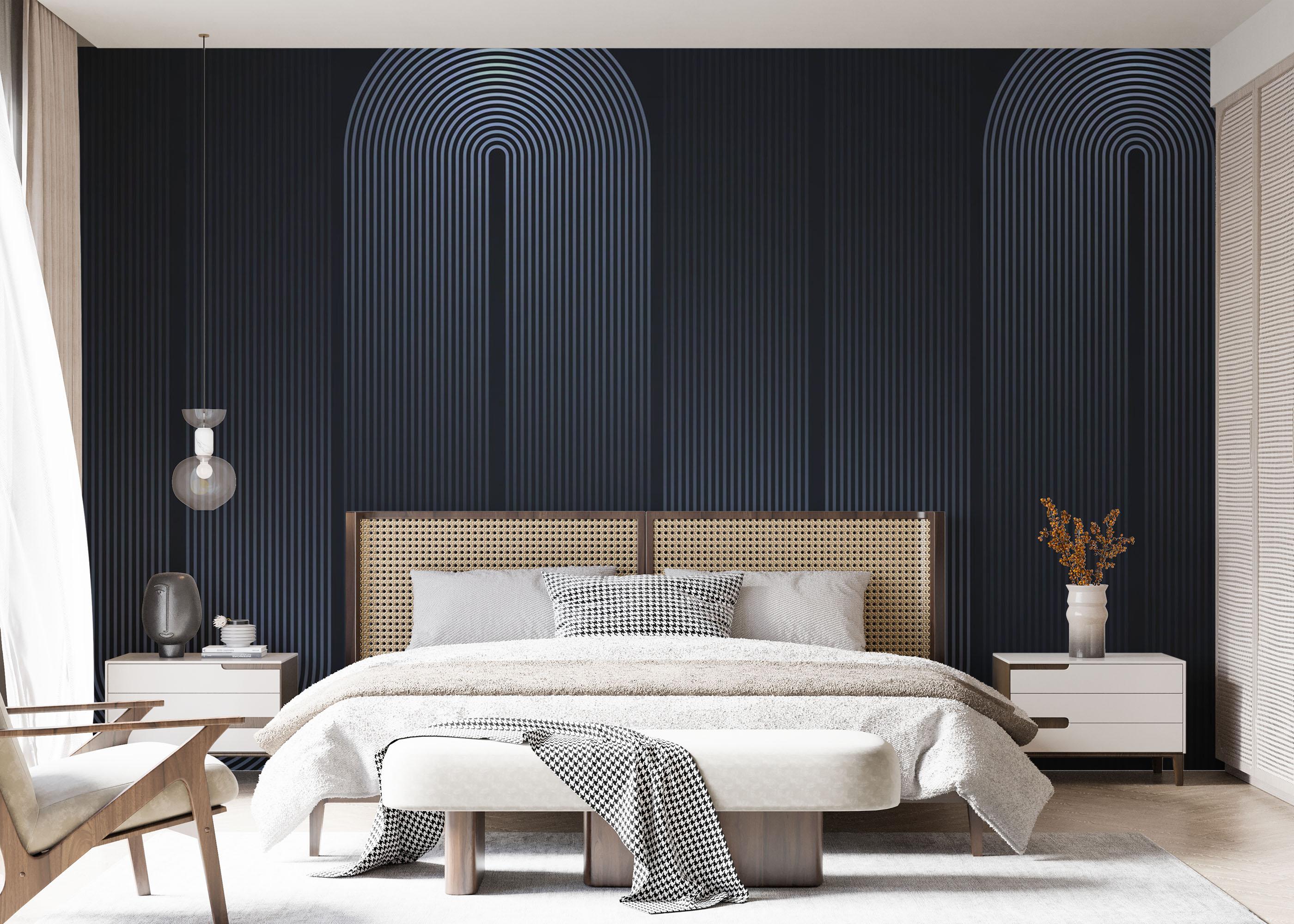 Fototapeta Curved Light Lines mockup 7