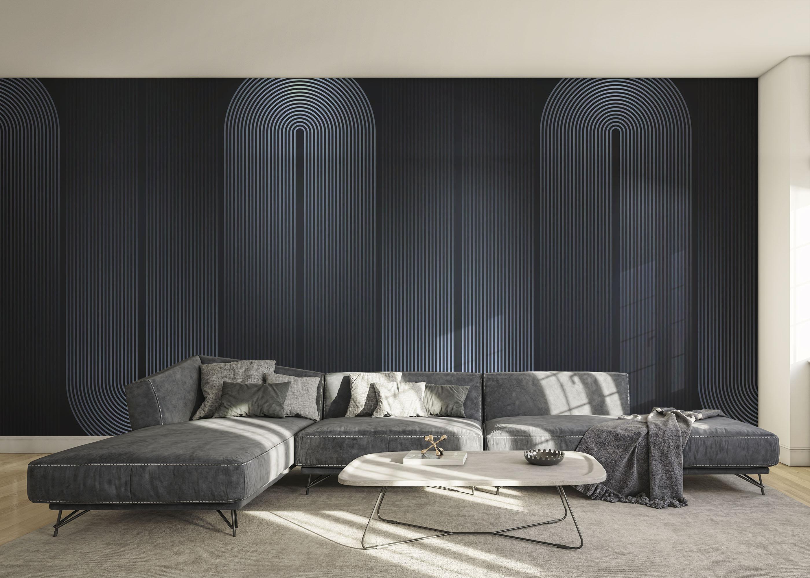 Fototapeta Curved Light Lines mockup 0