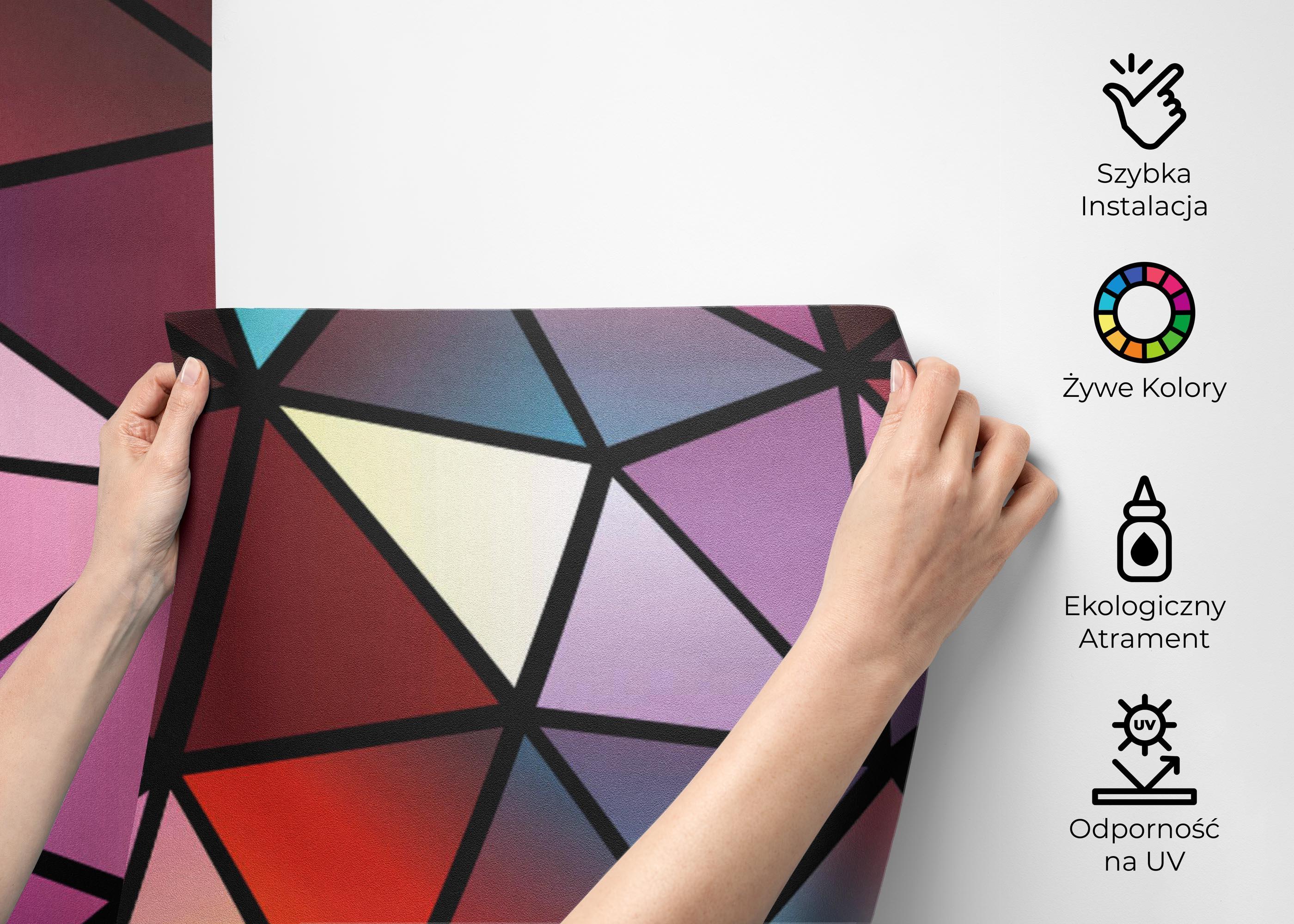Fototapeta Abstract Mosaic Triangle mockup 2