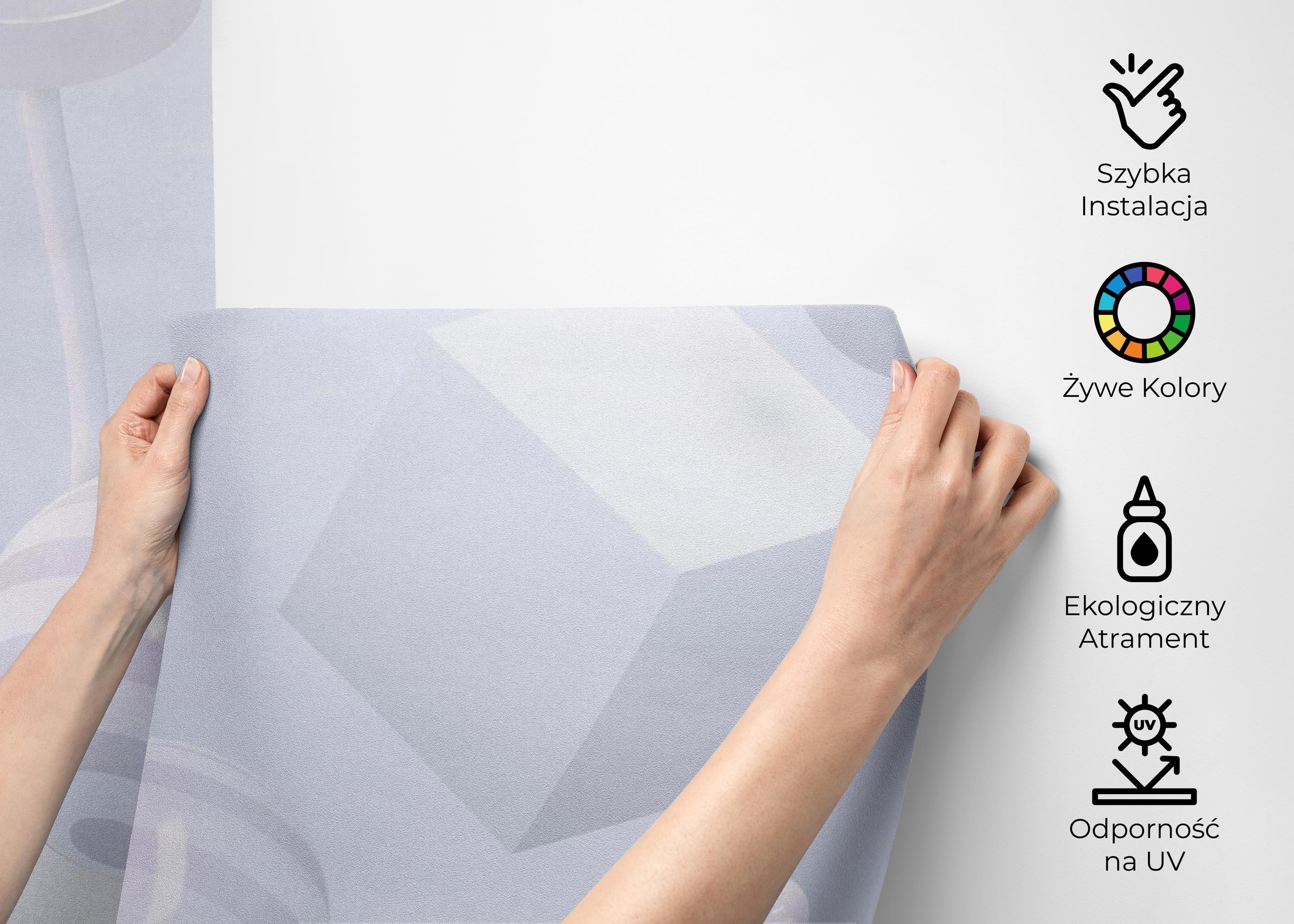 Fototapeta Circle White Shapes mockup 2