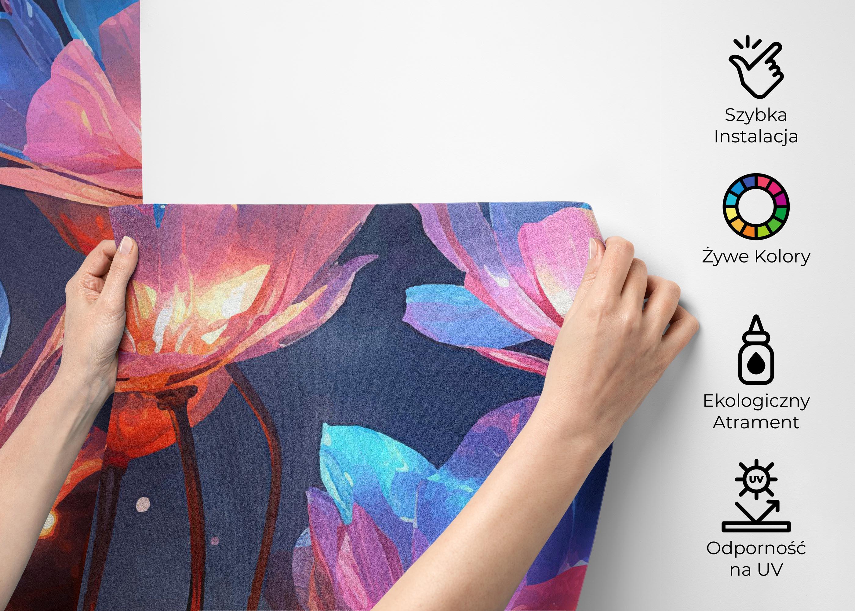 Fototapeta Flower 3d Glow mockup 2