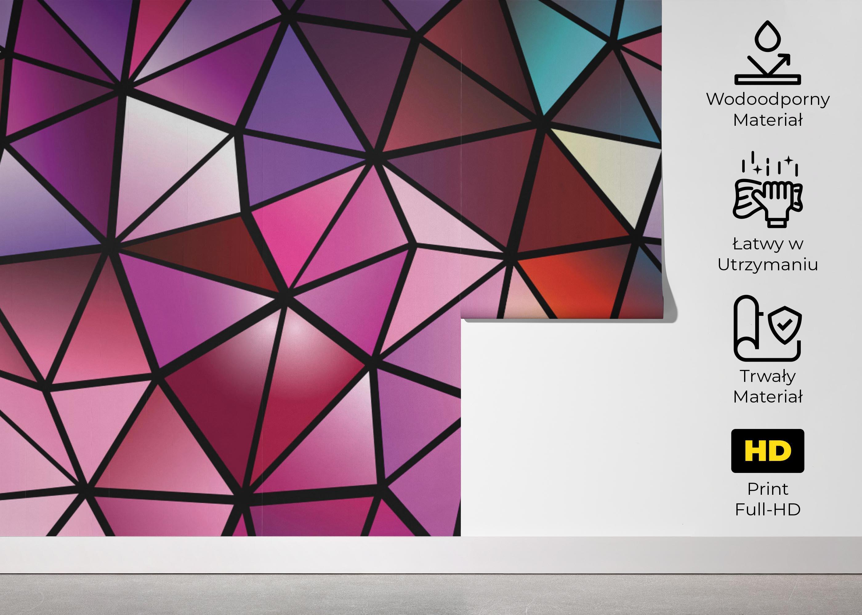 Fototapeta Abstract Mosaic Triangle mockup 5