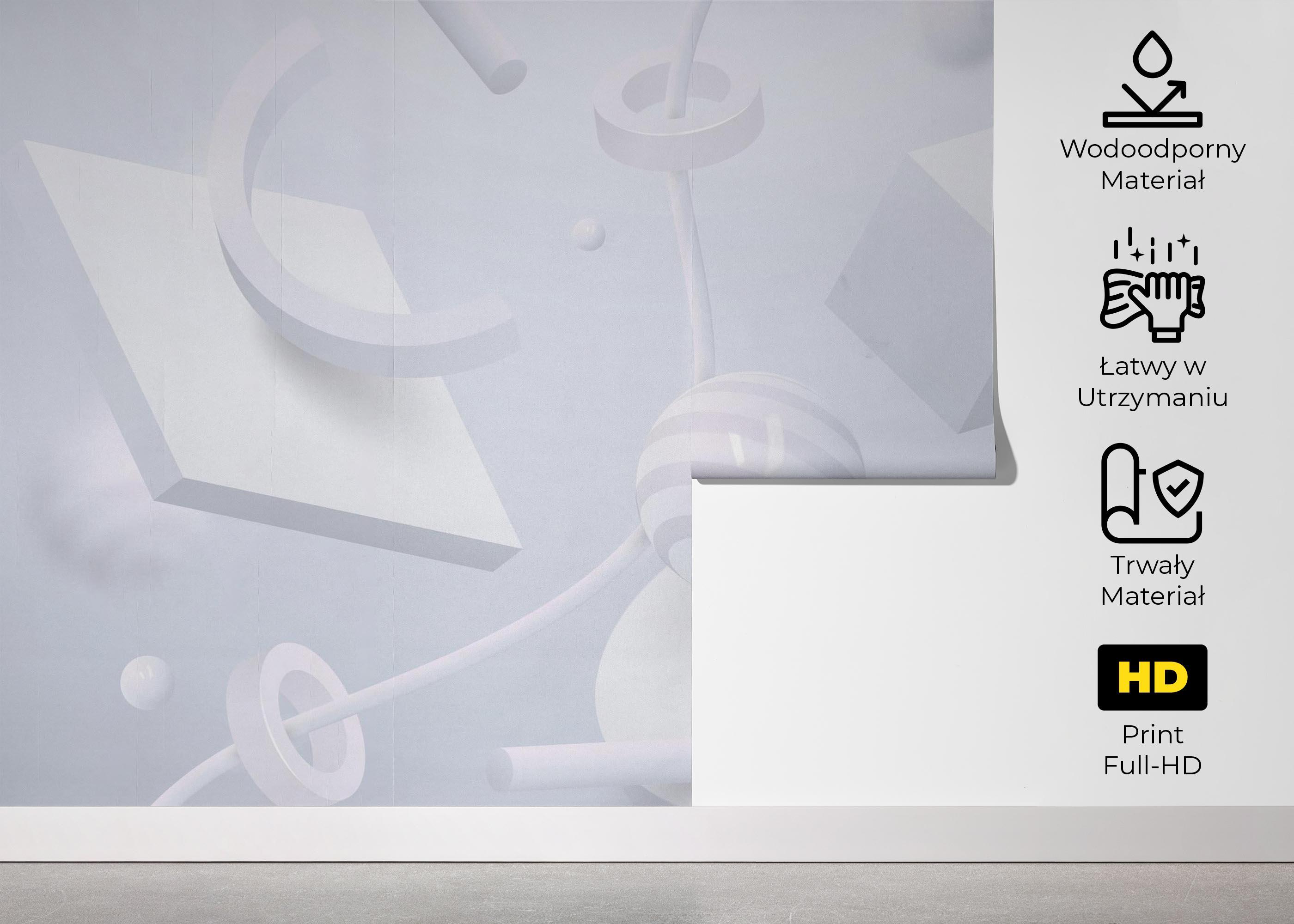 Fototapeta Circle White Shapes mockup 5