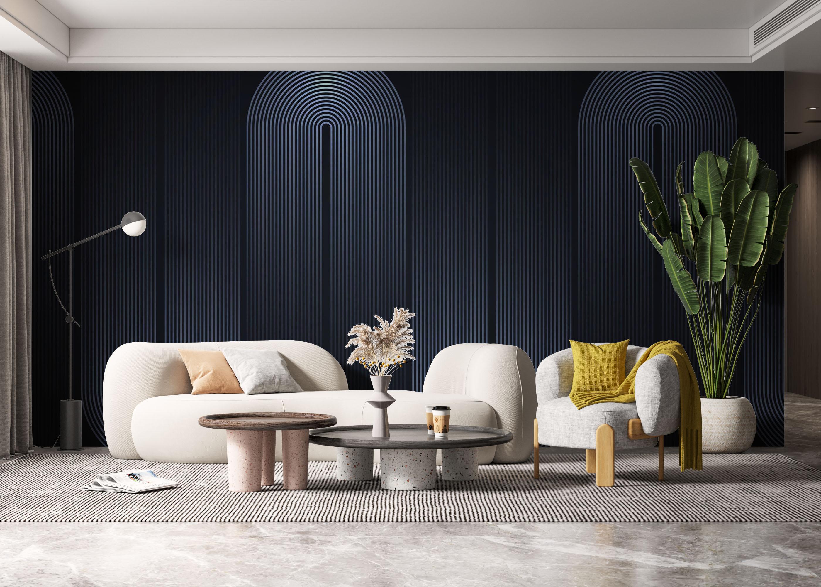 Fototapeta Curved Light Lines mockup 6