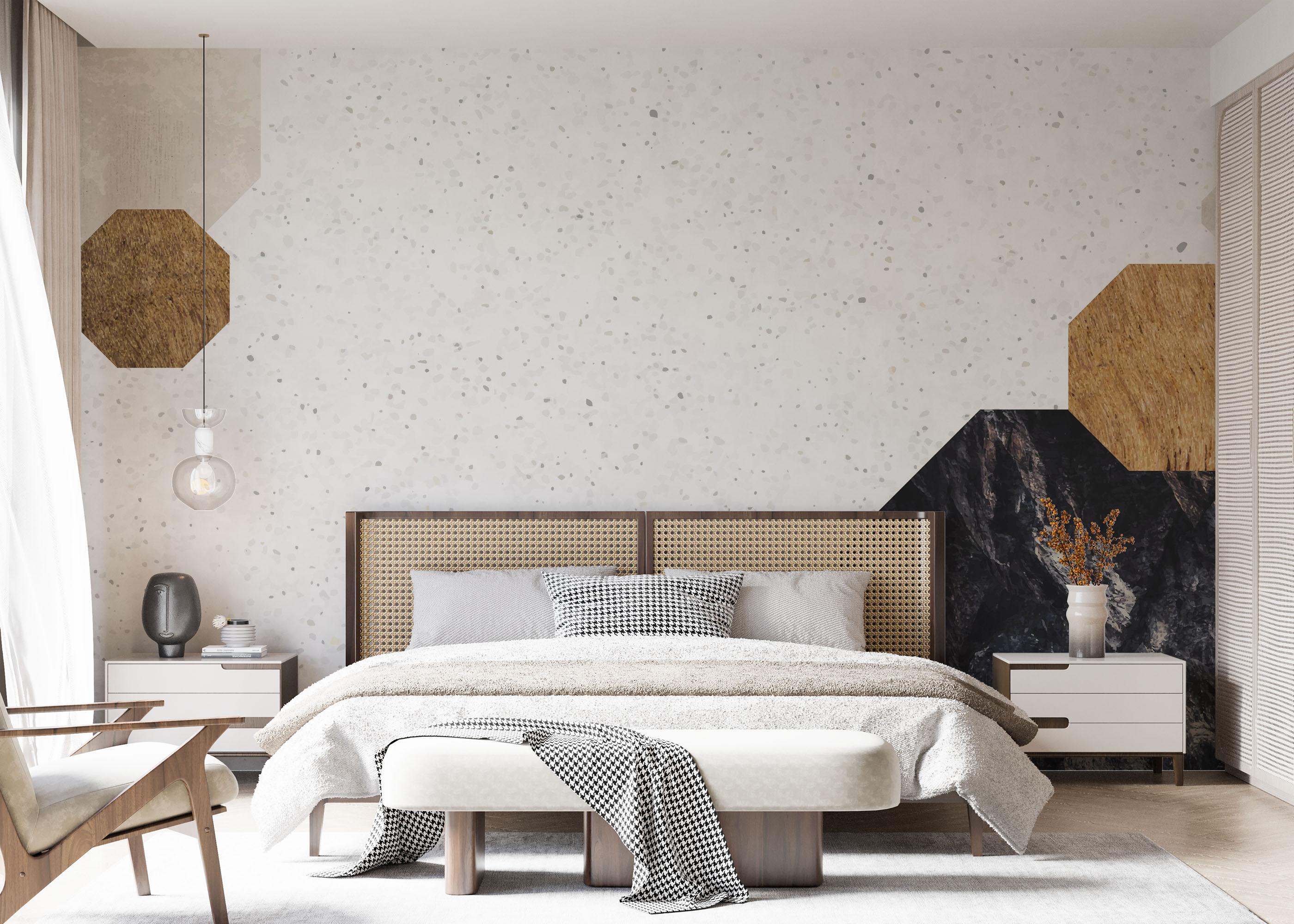 Fototapeta Black Rock Hexagon mockup 7