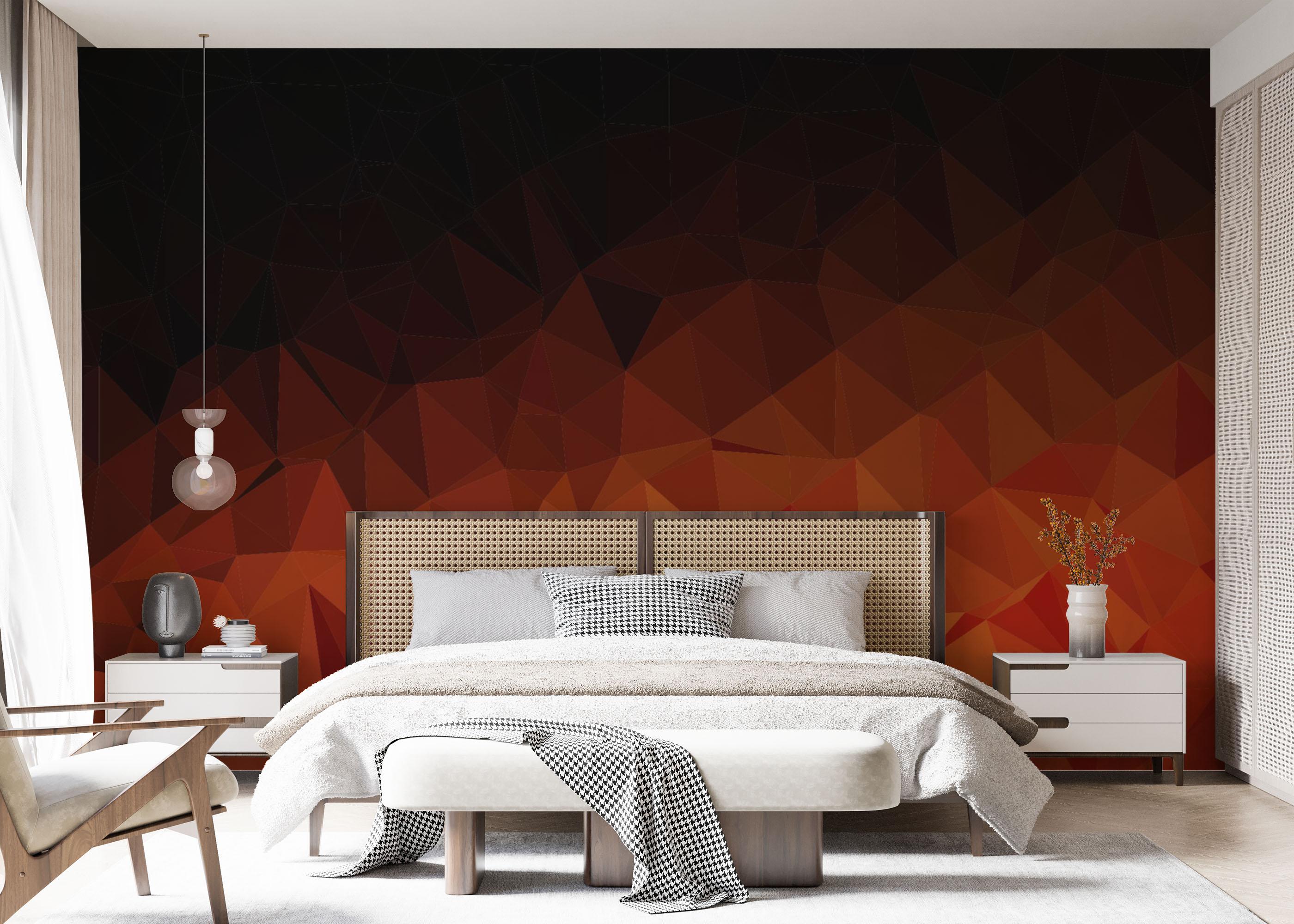 Fototapeta Lava Triangle Wall mockup 7