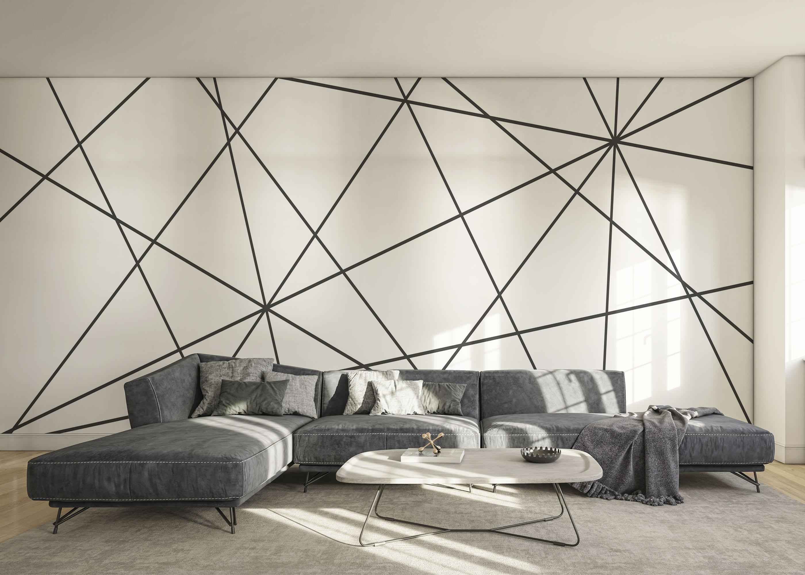 Fototapeta Black Triangle Cut mockup 0