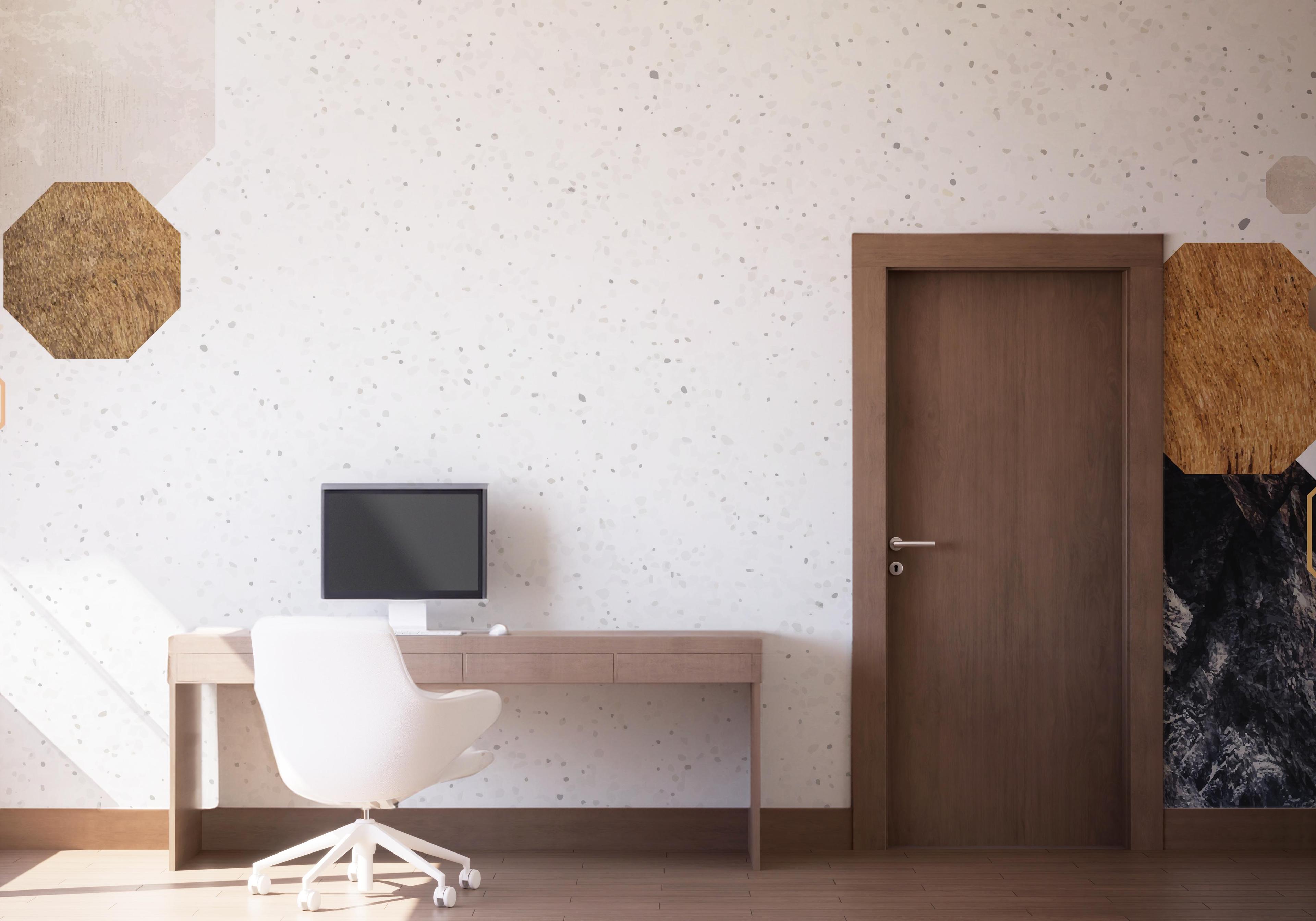 Fototapeta Black Rock Hexagon mockup 1