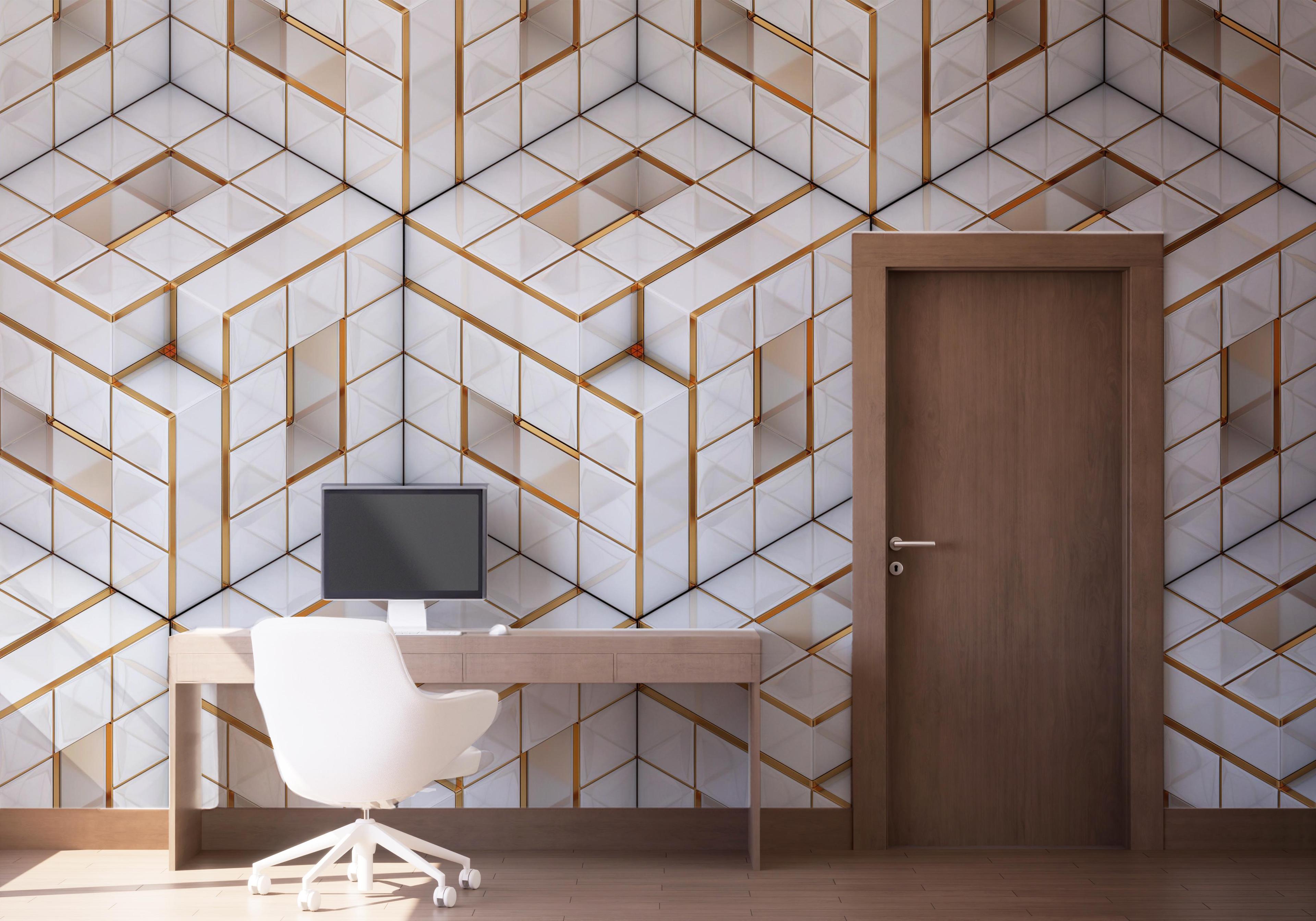 Fototapeta Geometric Pattern mockup 1