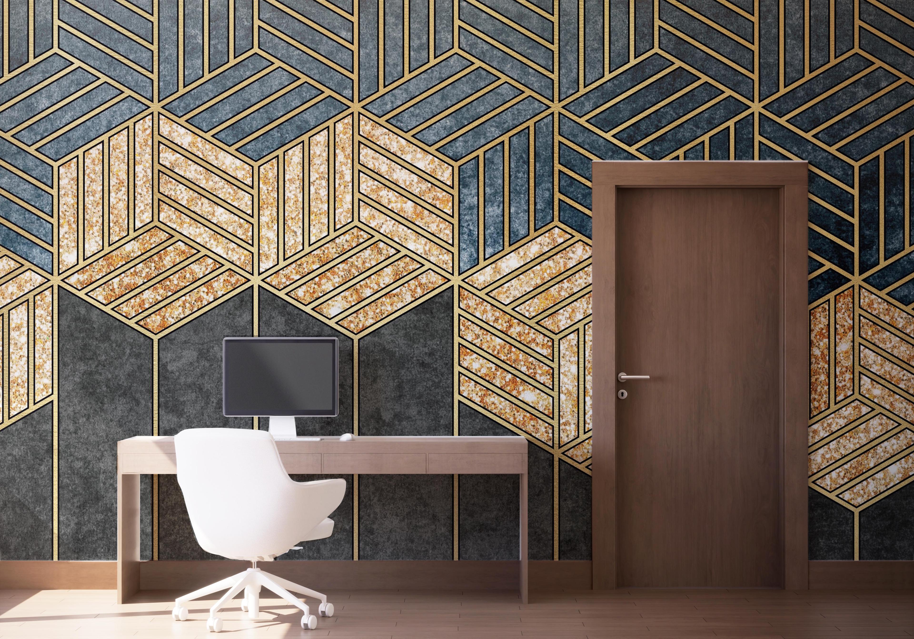 Fototapeta Geometric Wheat mockup 1