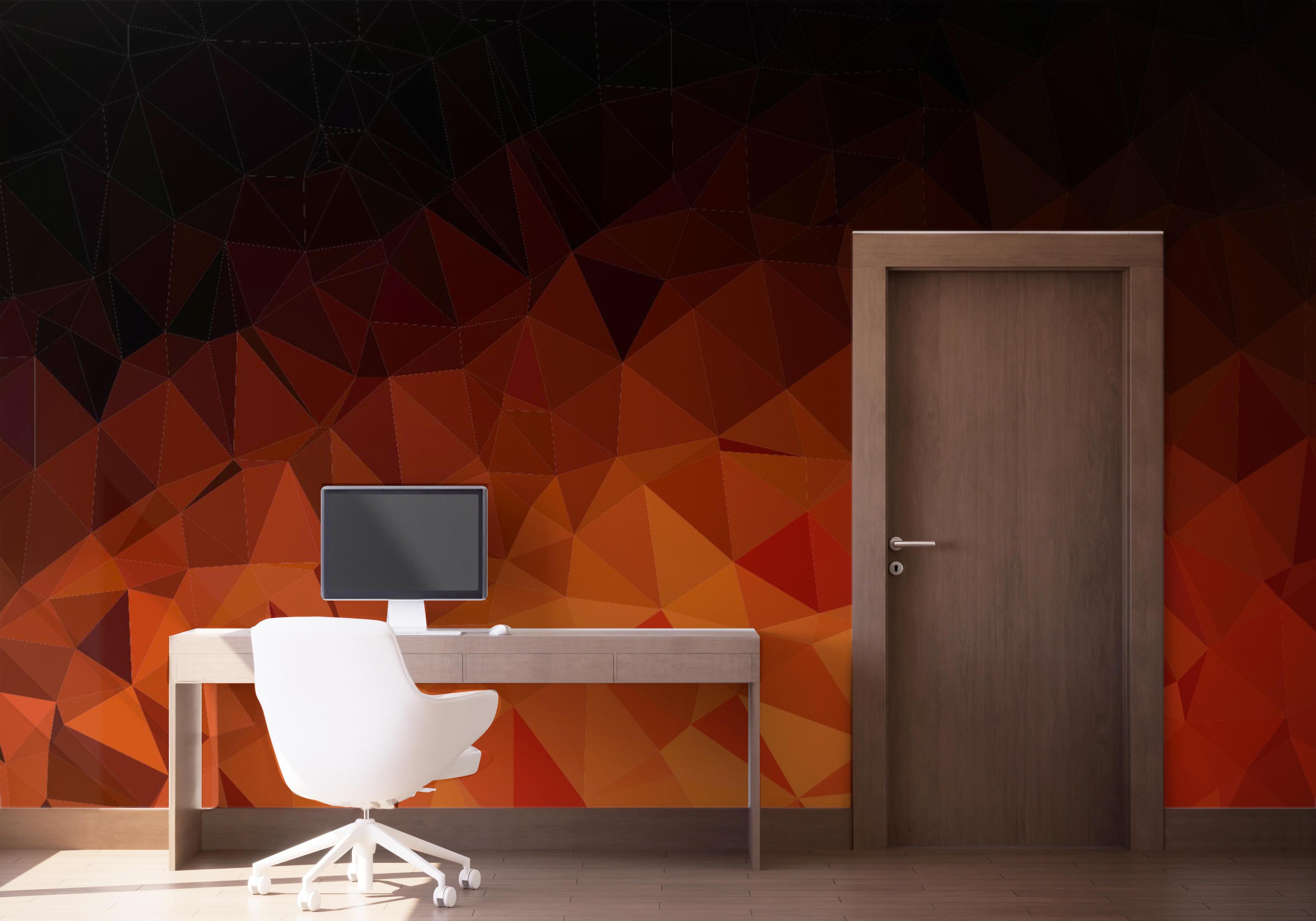 Fototapeta Lava Triangle Wall mockup 1