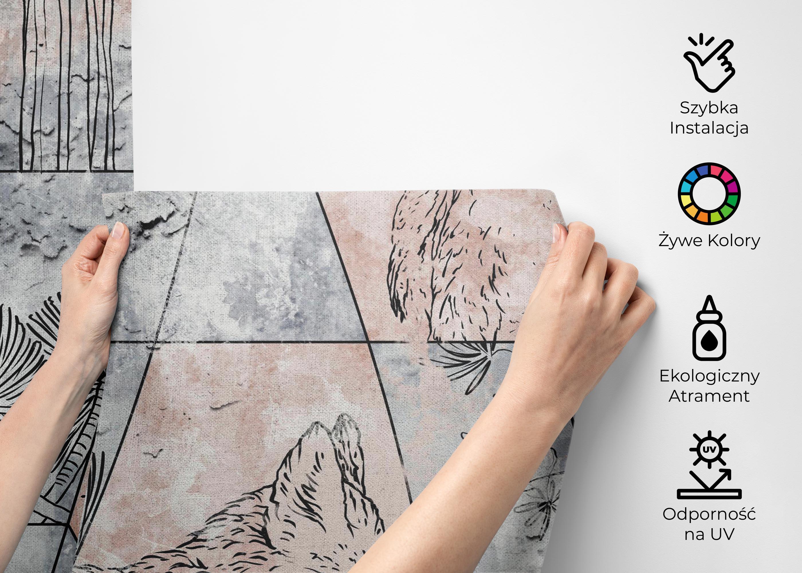 Fototapeta Geometric Forest mockup 2