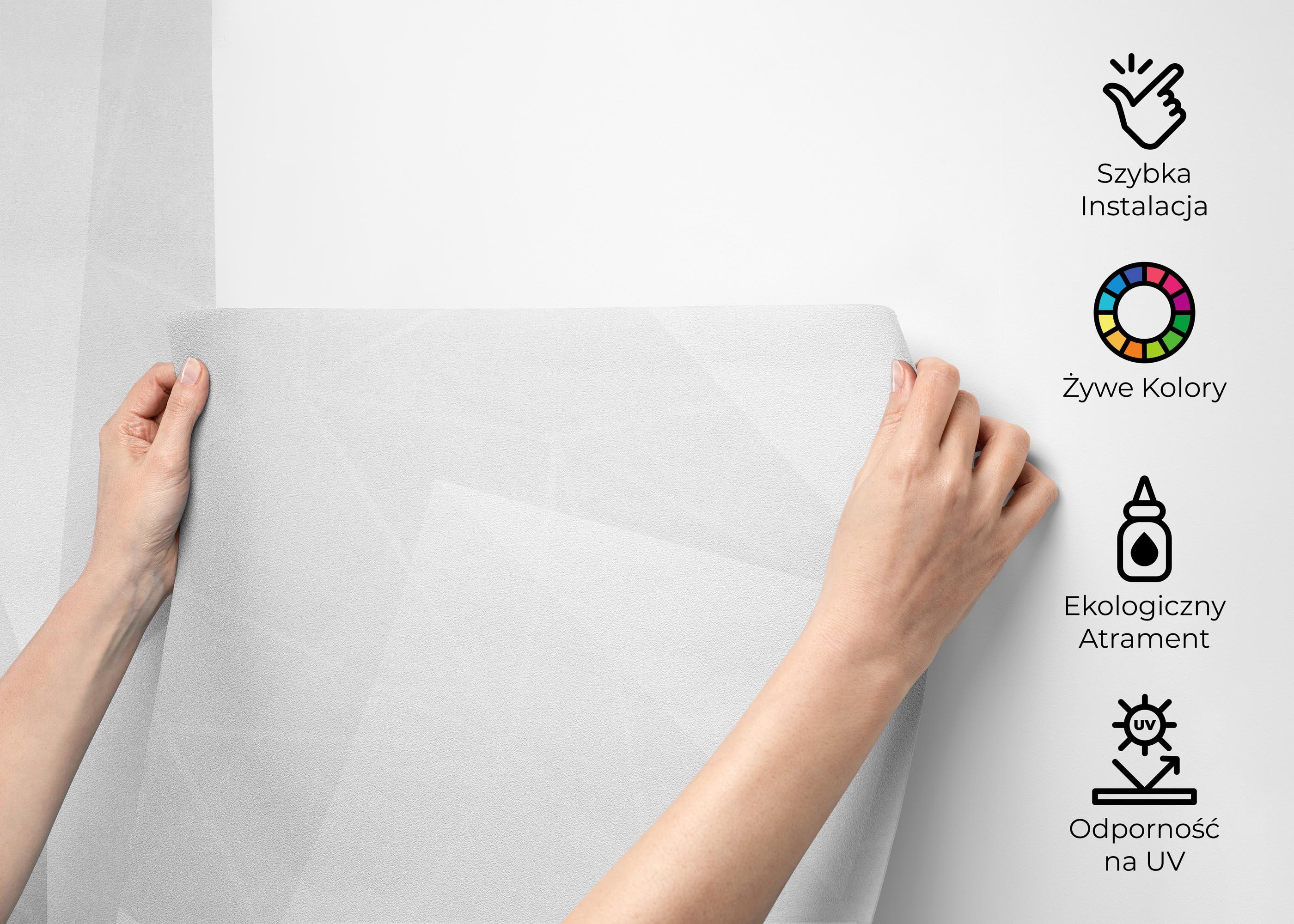 Fototapeta Grey Triangle Wall mockup 2