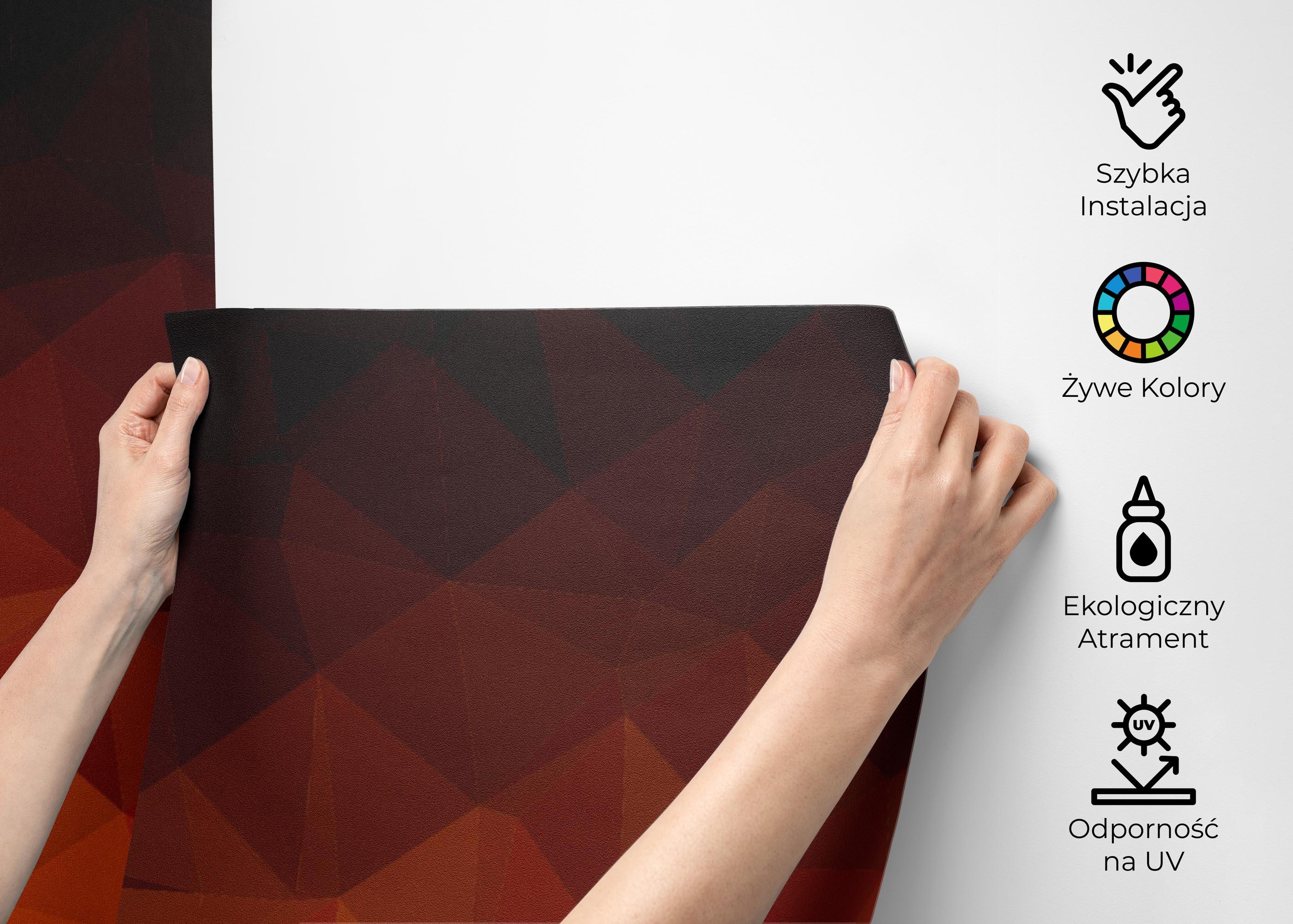 Fototapeta Lava Triangle Wall mockup 2