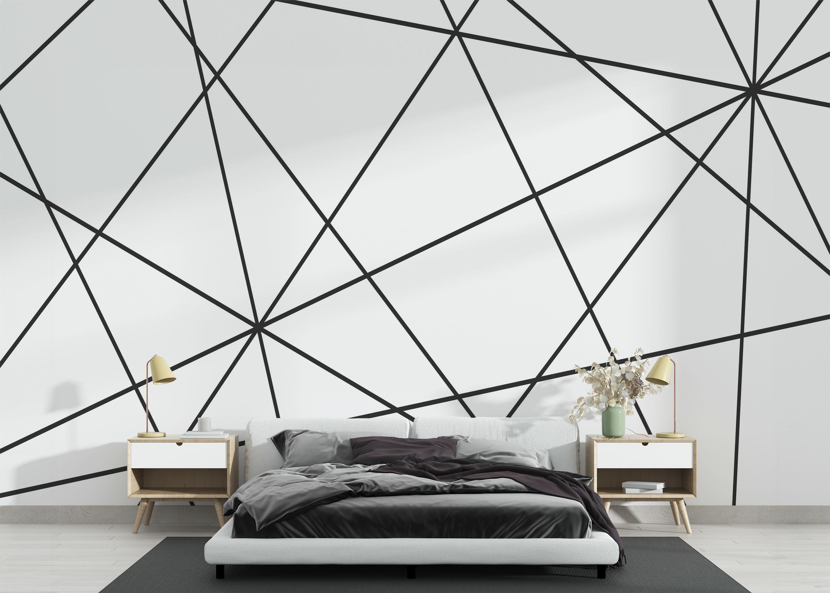 Fototapeta Black Triangle Cut mockup 3