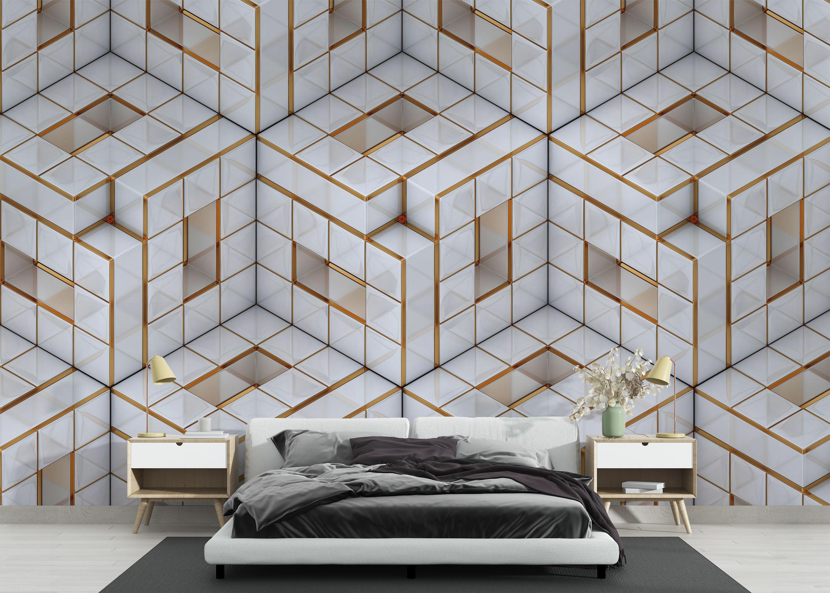 Fototapeta Geometric Pattern mockup 3