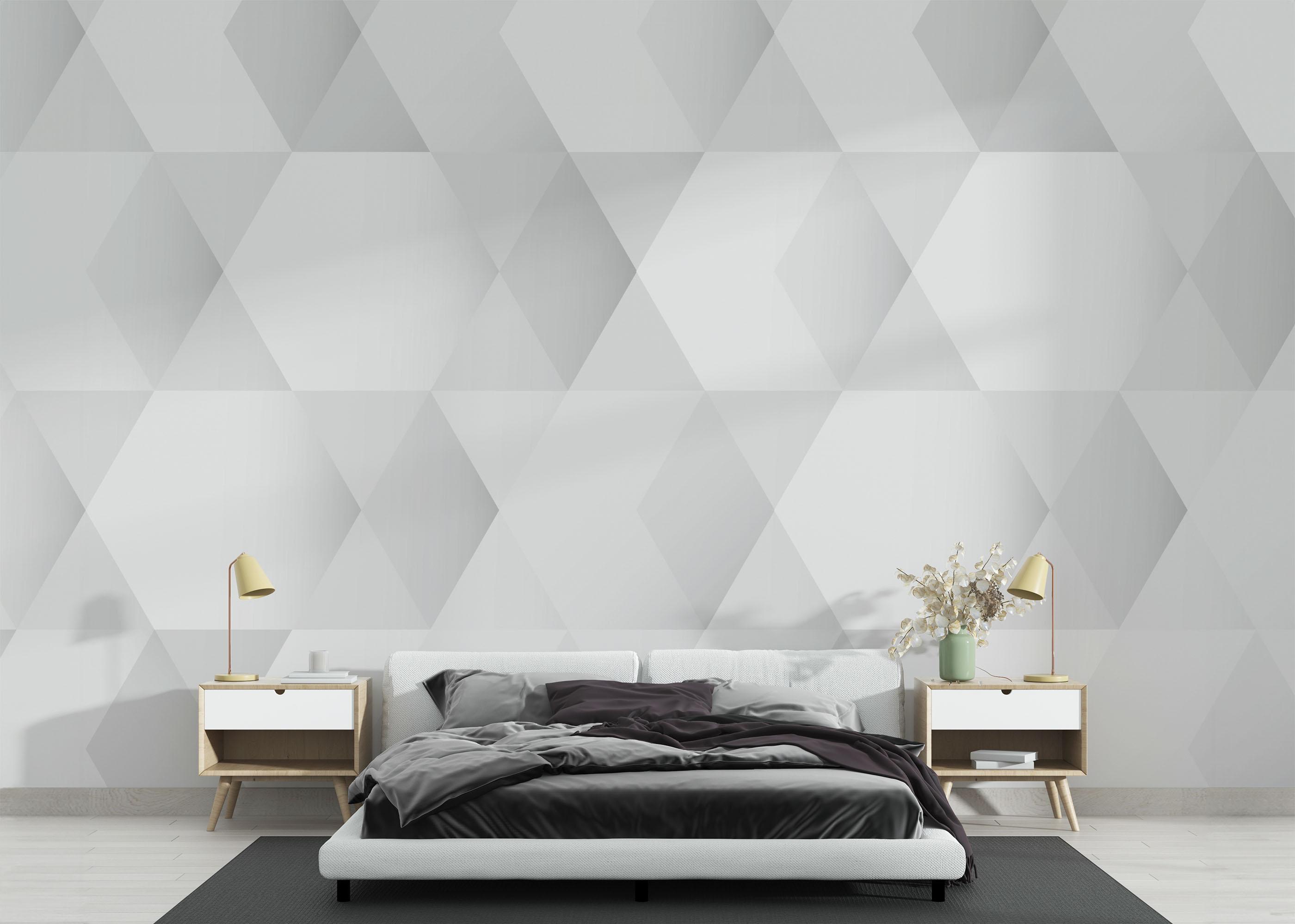 Fototapeta Grey Hexagonal Art mockup 3