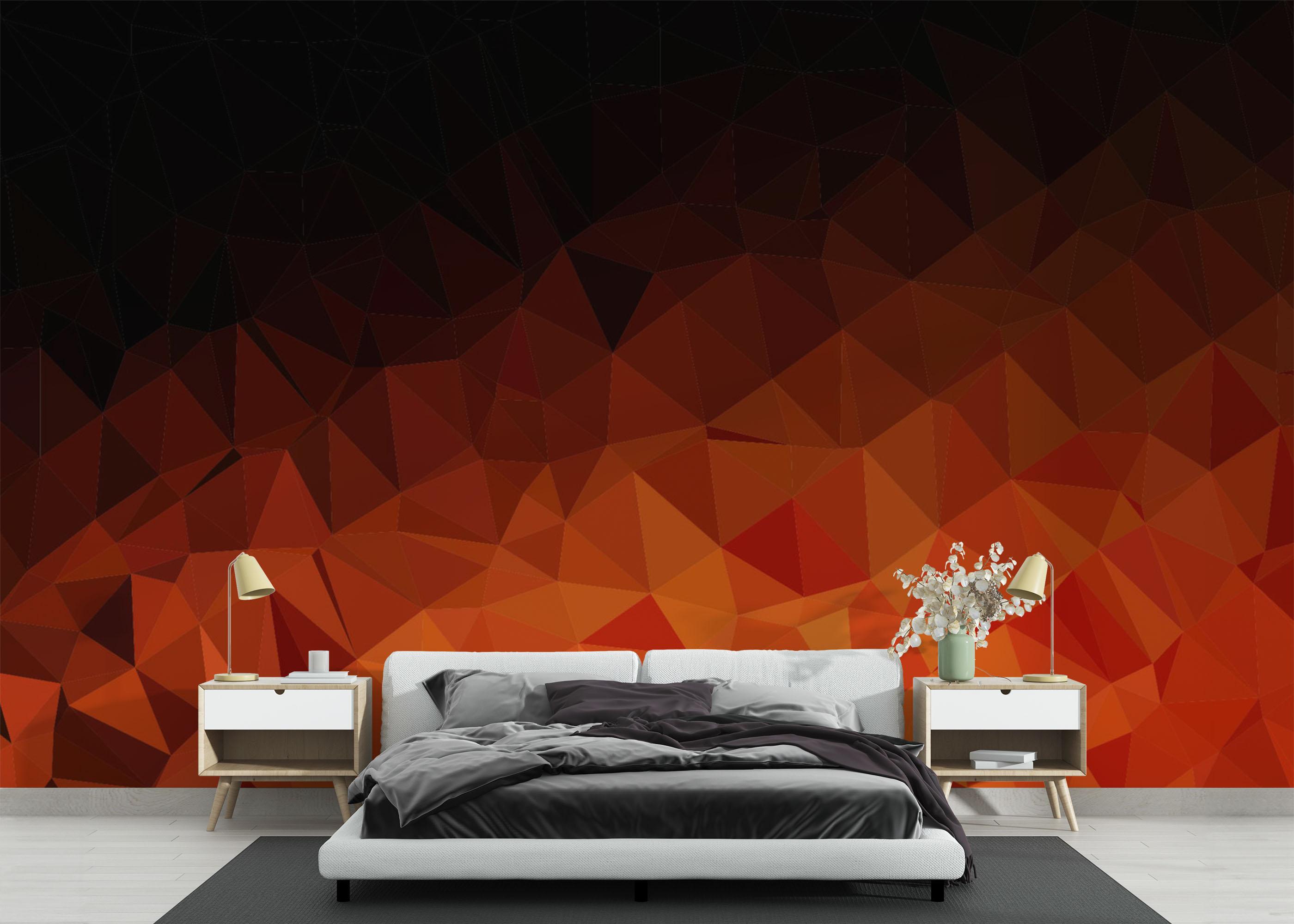 Fototapeta Lava Triangle Wall mockup 3