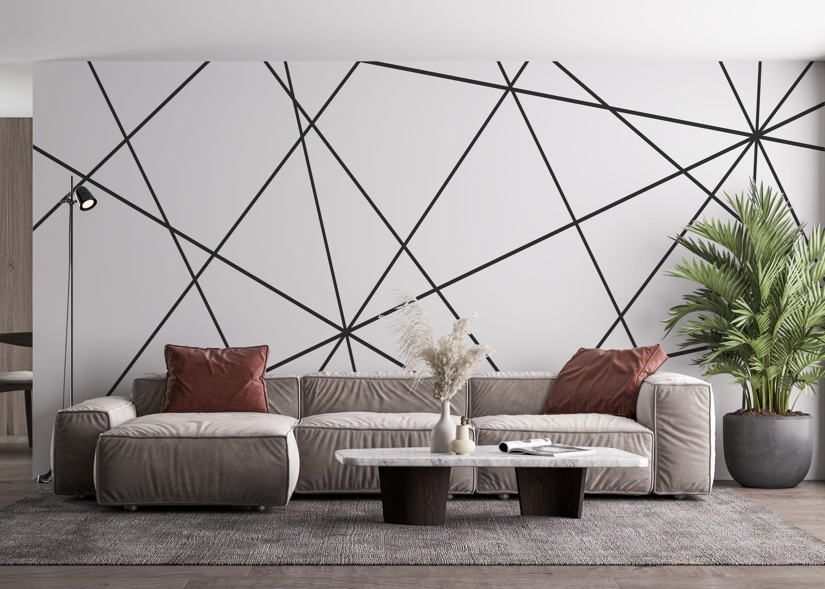 Fototapeta Black Triangle Cut mockup 4