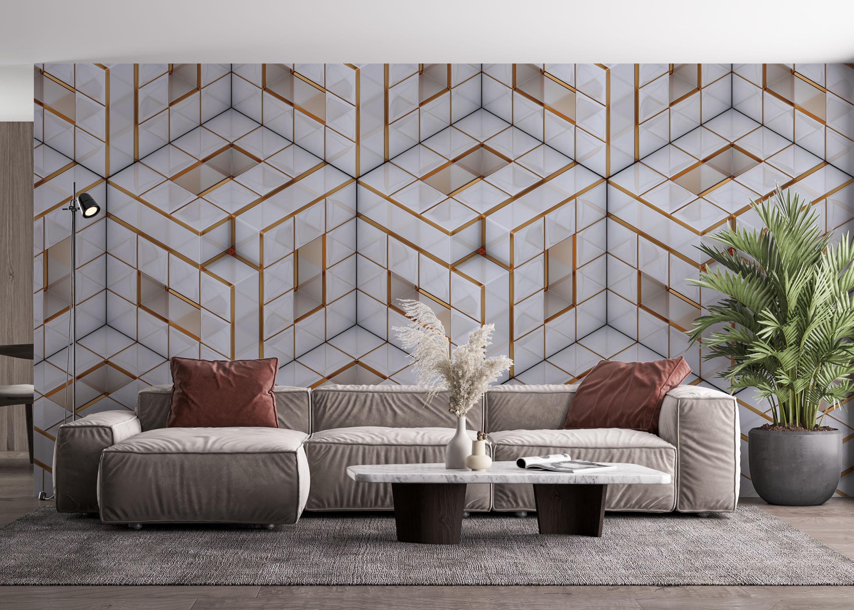 Fototapeta Geometric Pattern mockup 4