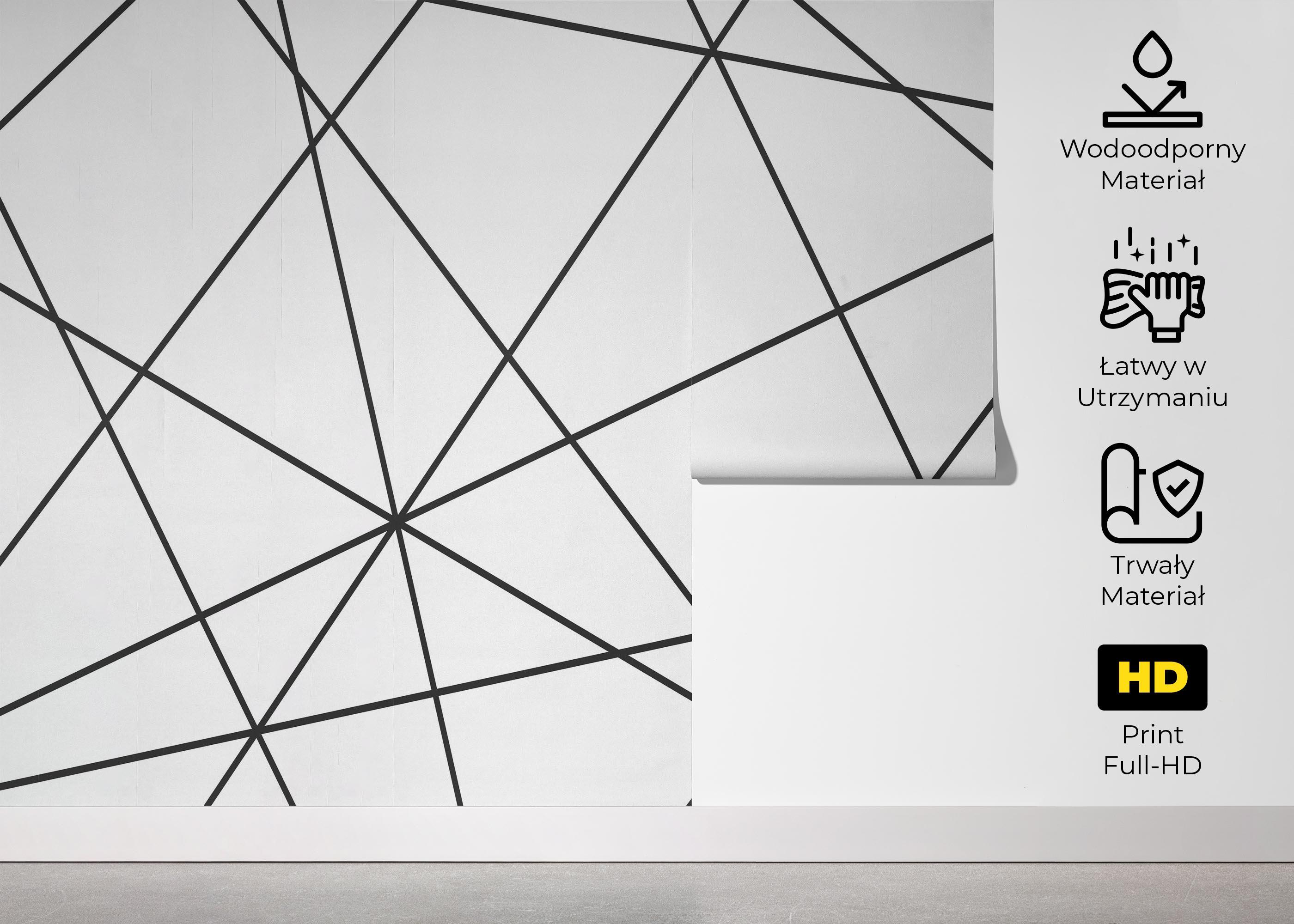 Fototapeta Black Triangle Cut mockup 5