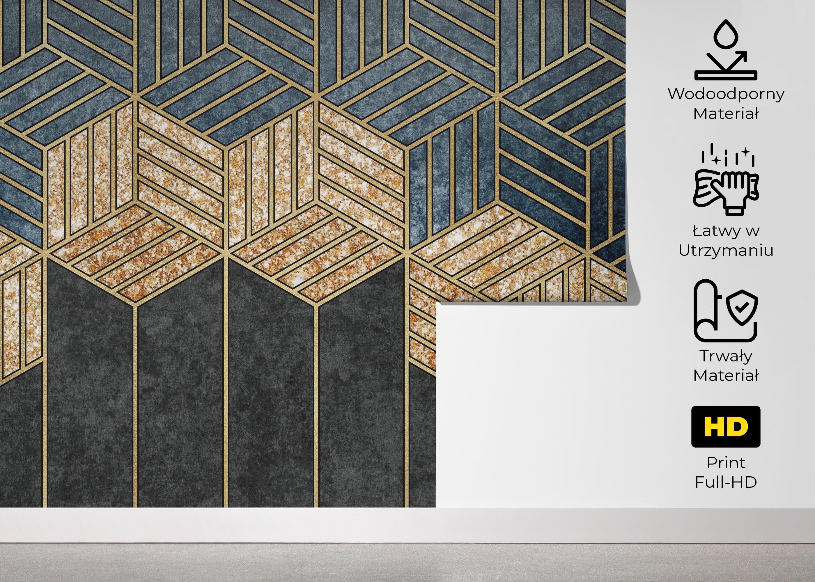 Fototapeta Geometric Wheat mockup 5