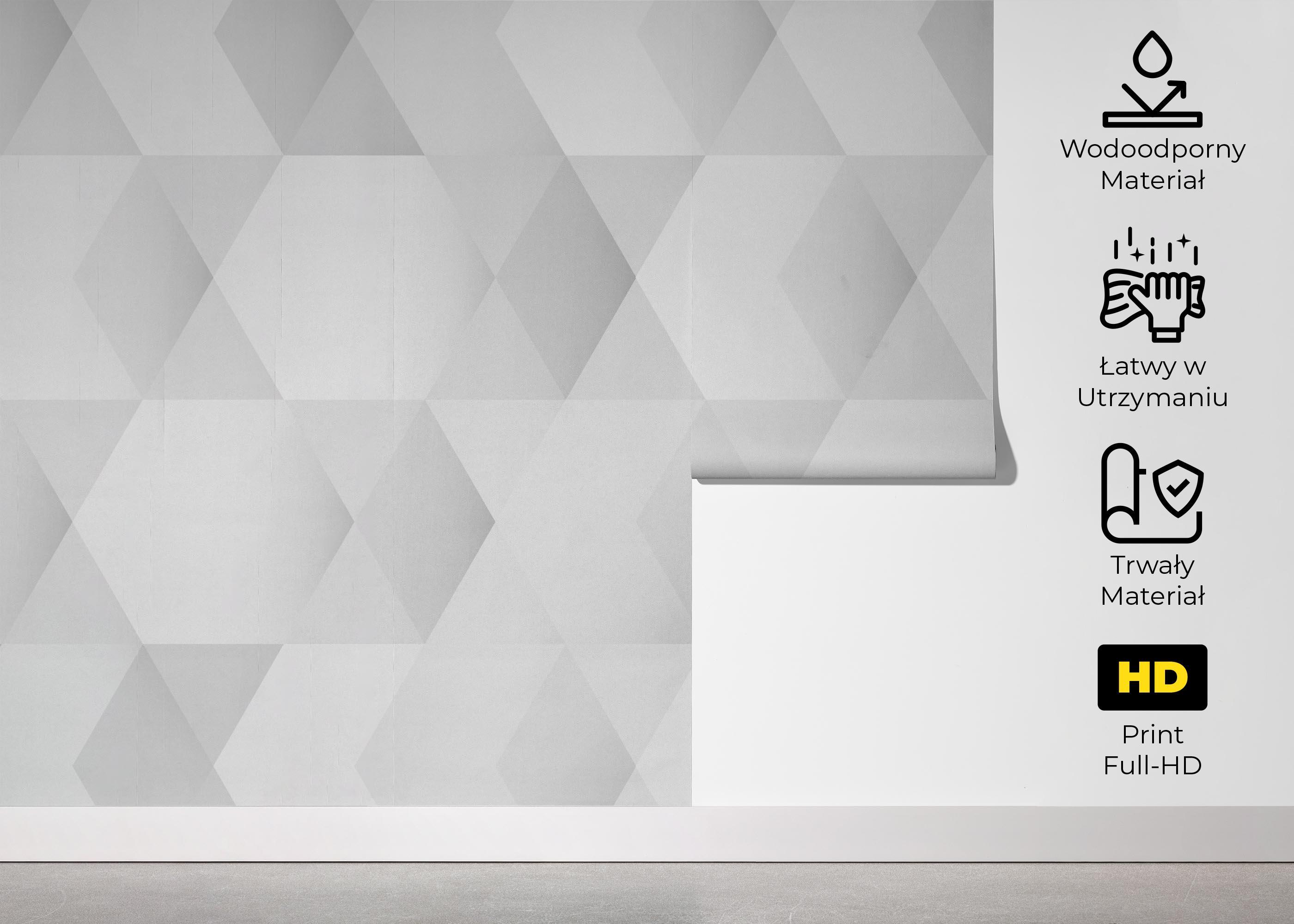 Fototapeta Grey Hexagonal Art mockup 5