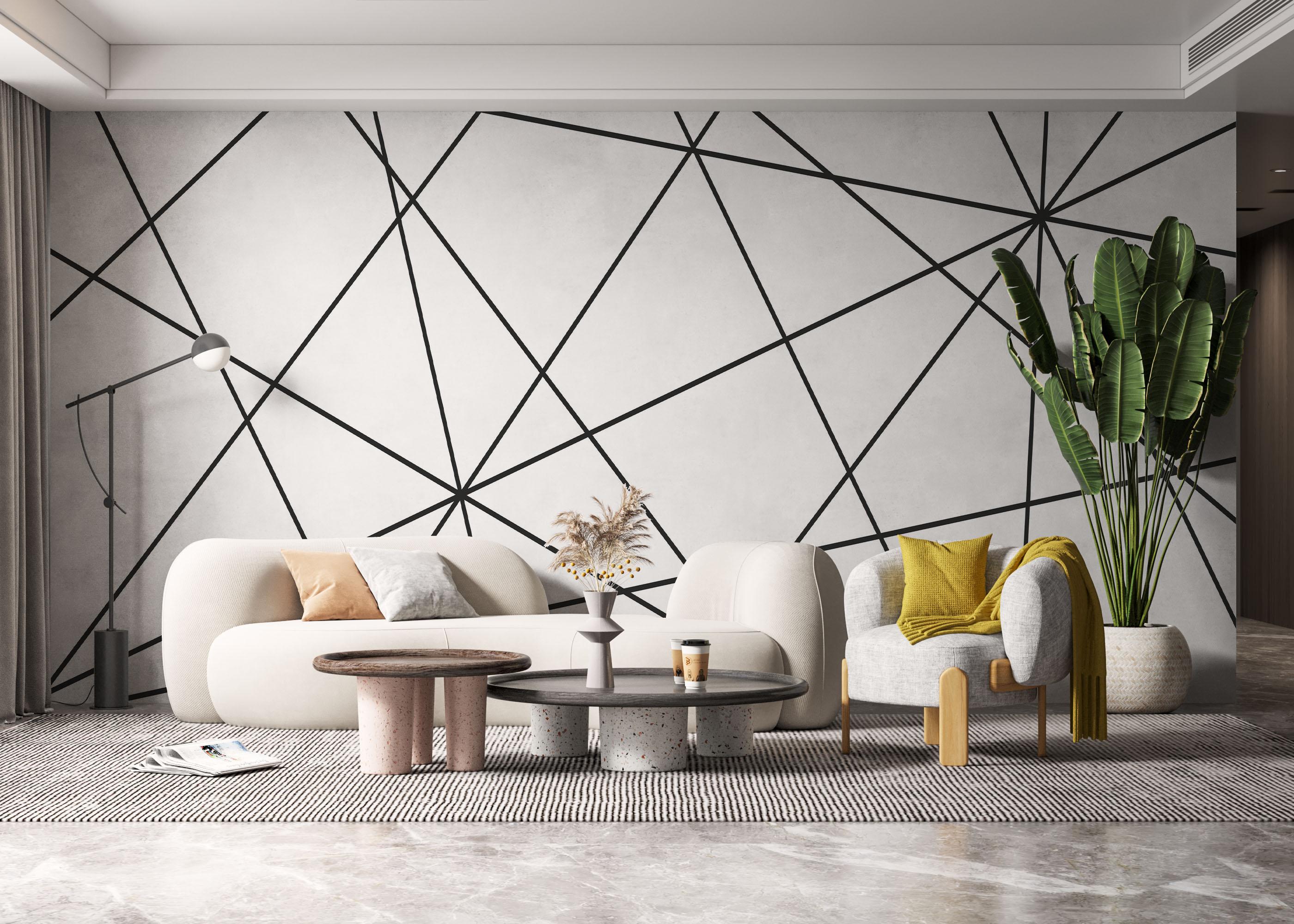 Fototapeta Black Triangle Cut mockup 6