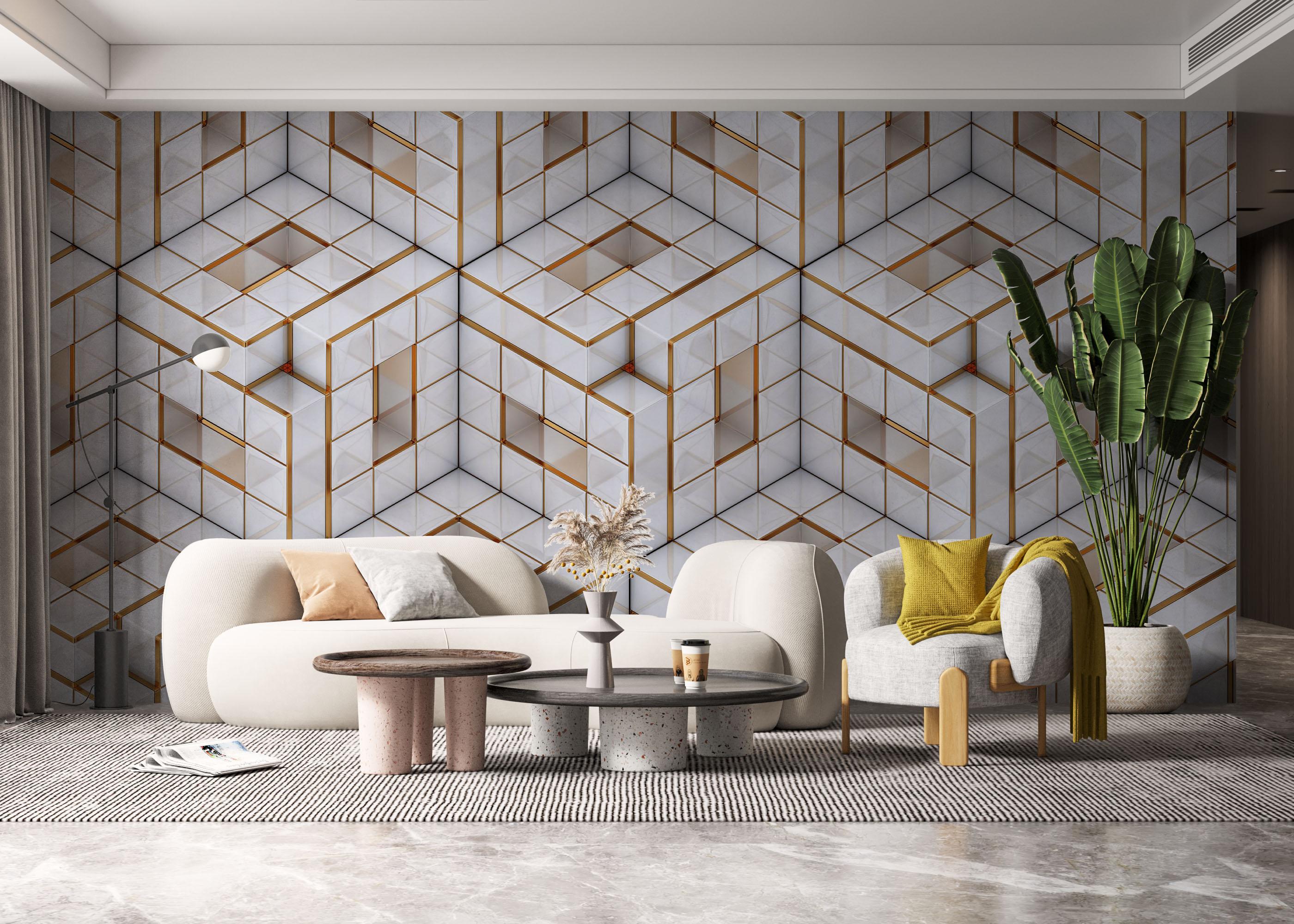 Fototapeta Geometric Pattern mockup 6