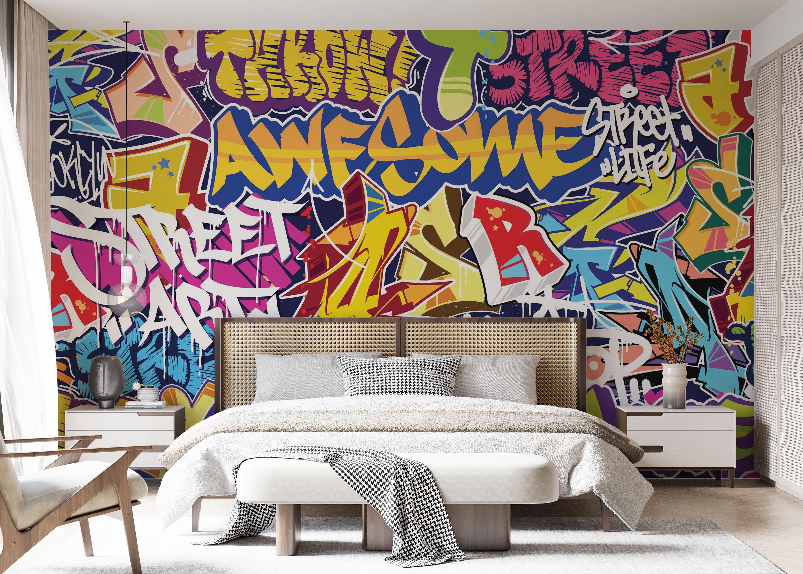 Fototapeta Awesome Graffiti mockup 7
