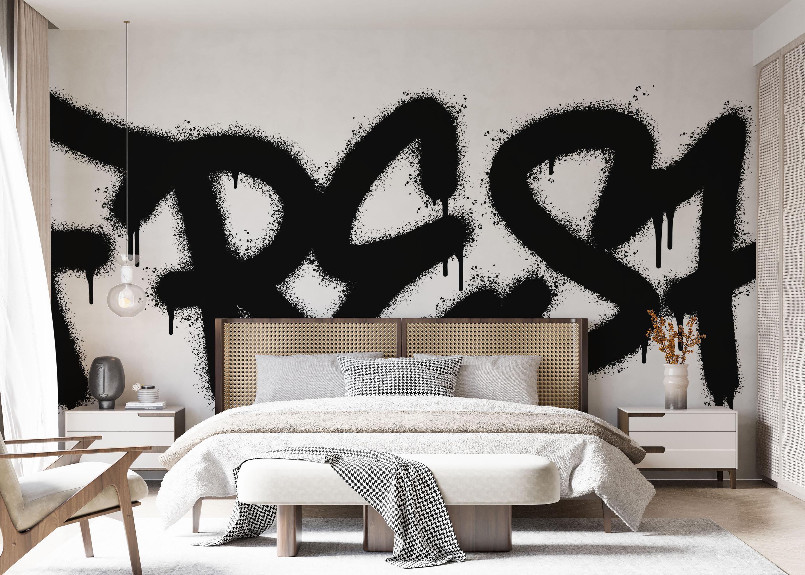 Fototapeta Fresh Graffiti Spray mockup 7