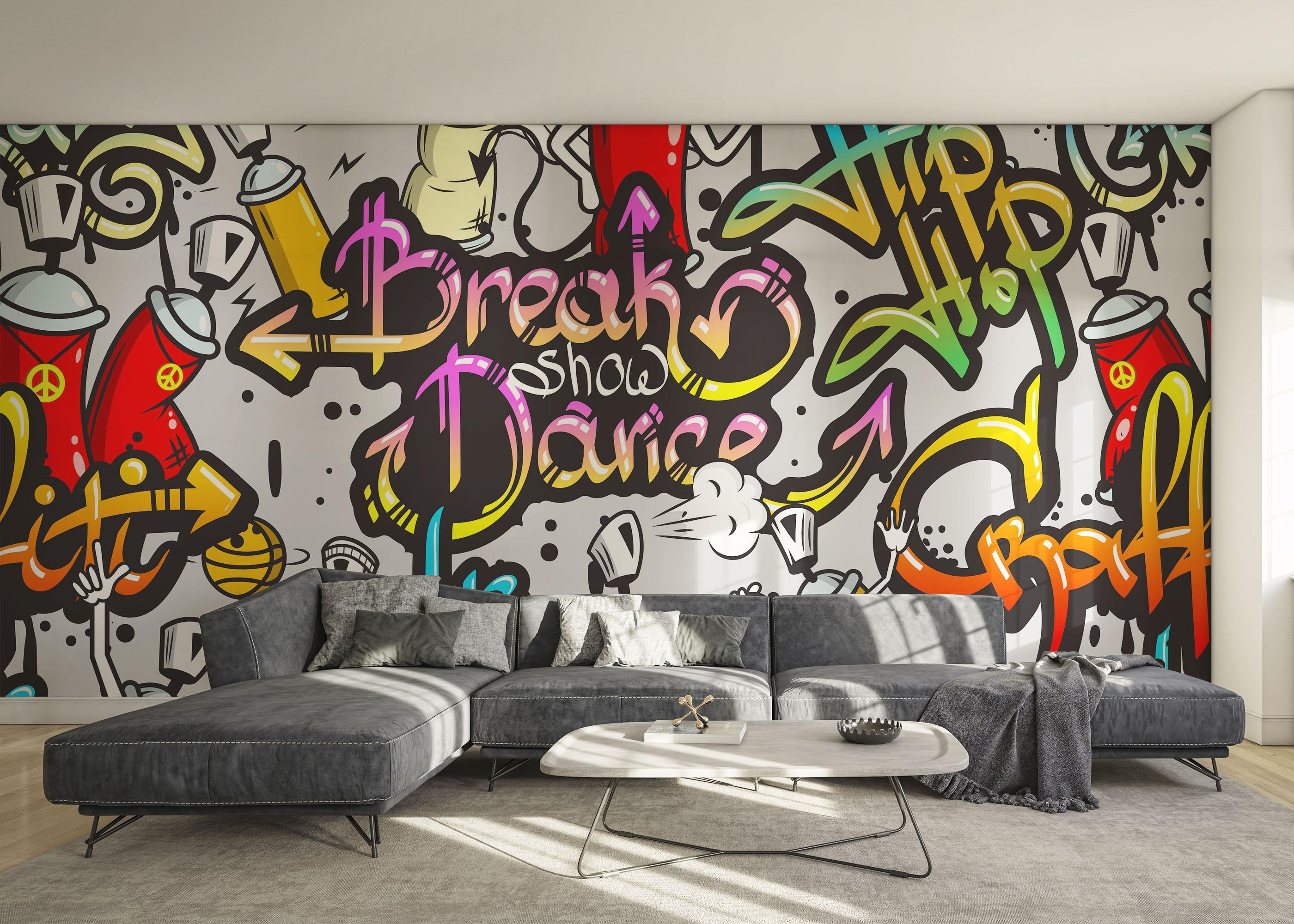 Fototapeta Dance Graffiti mockup 0