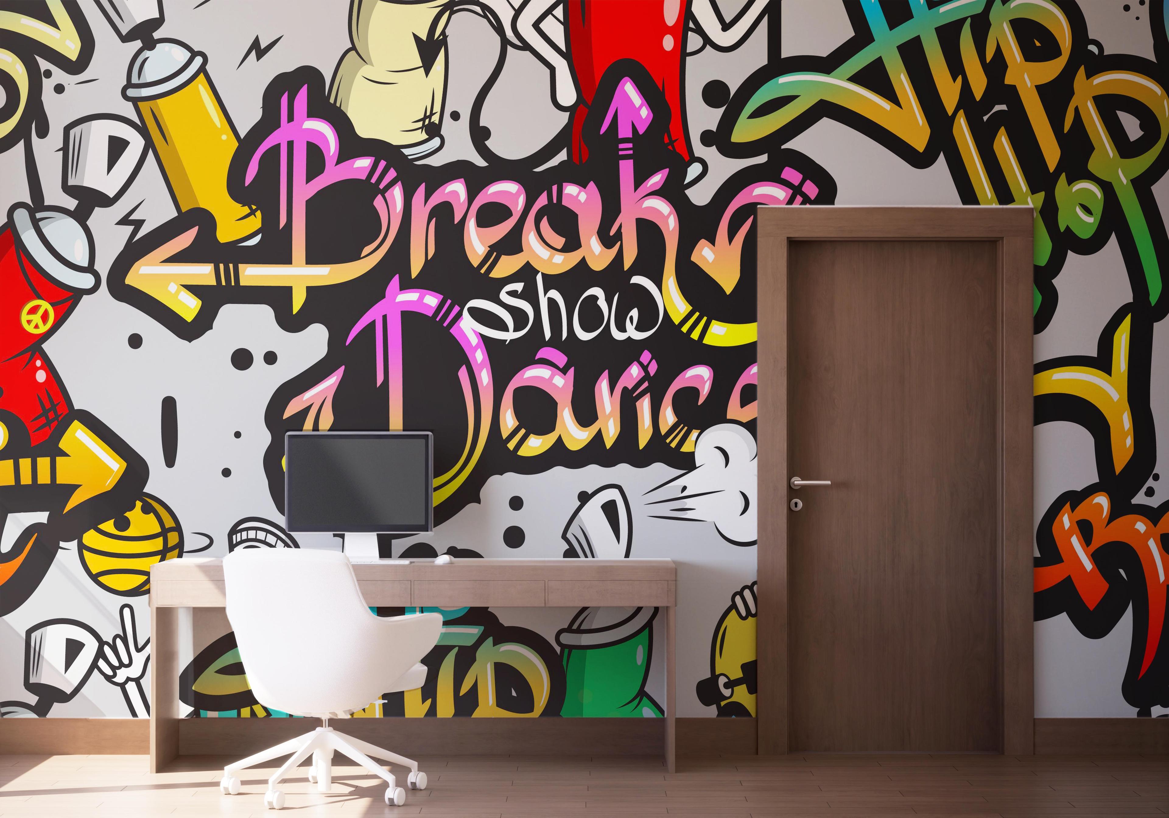 Fototapeta Dance Graffiti mockup 1