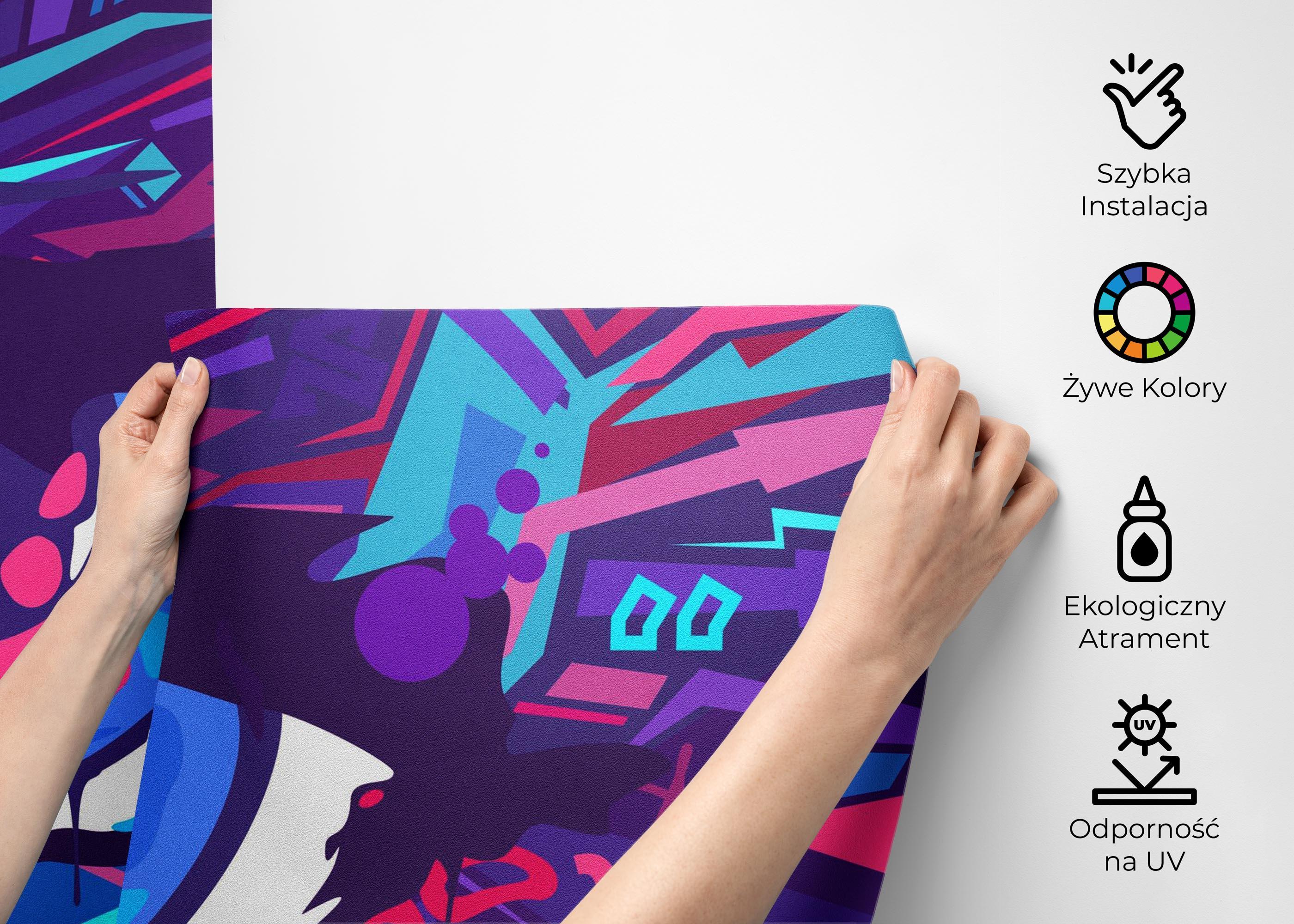 Fototapeta Blue Eyes Graffiti mockup 2