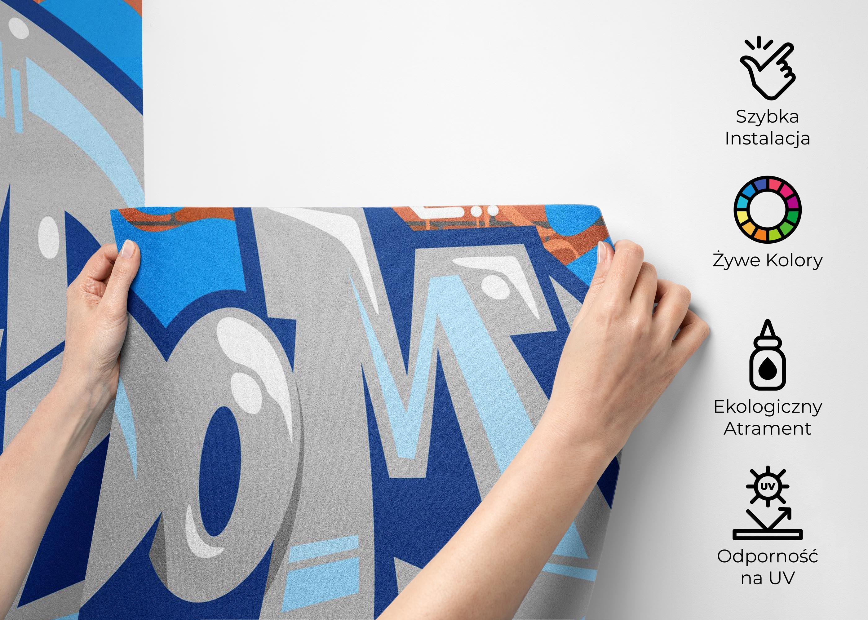 Fototapeta Freedom Graffiti mockup 2