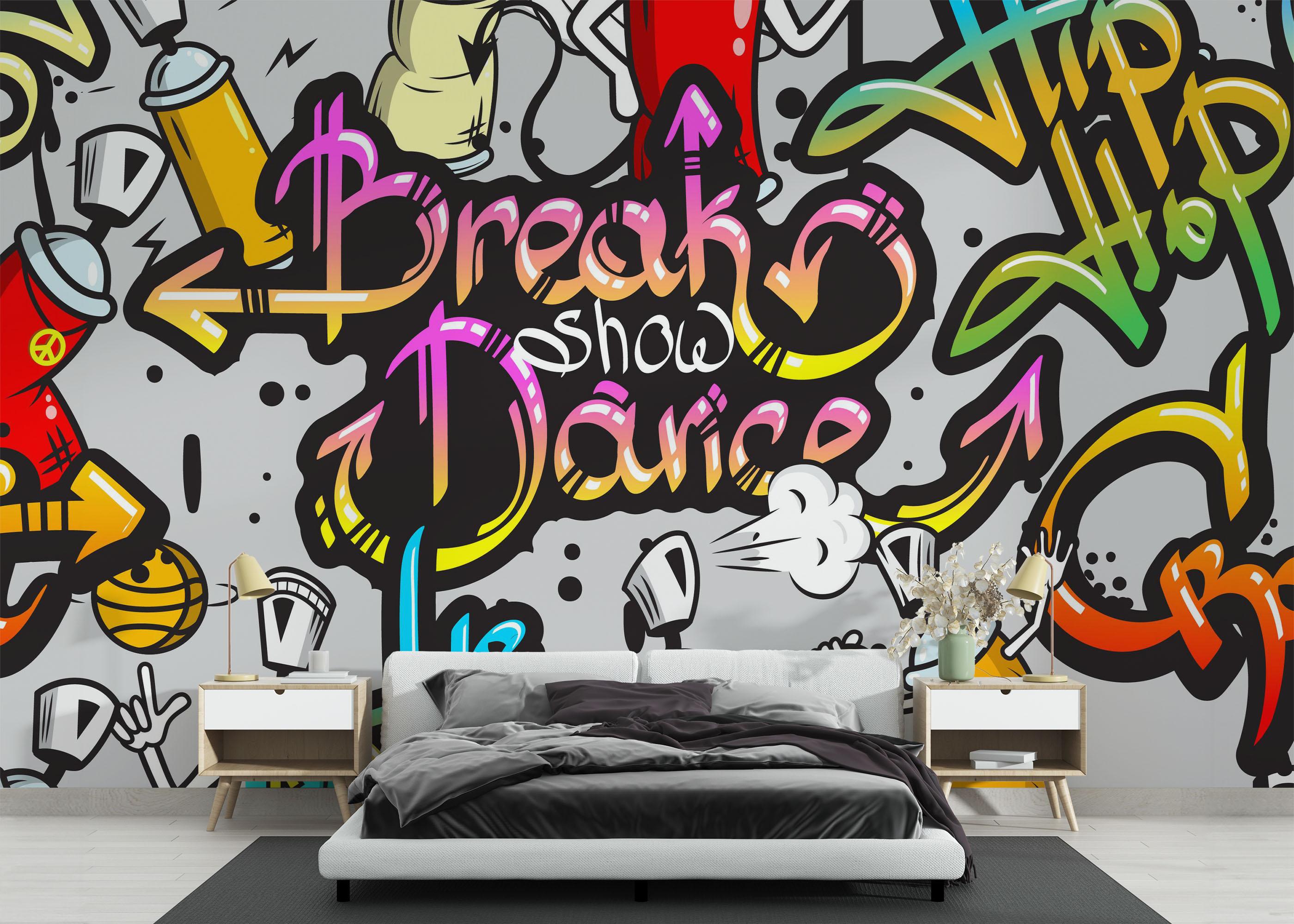 Fototapeta Dance Graffiti mockup 3