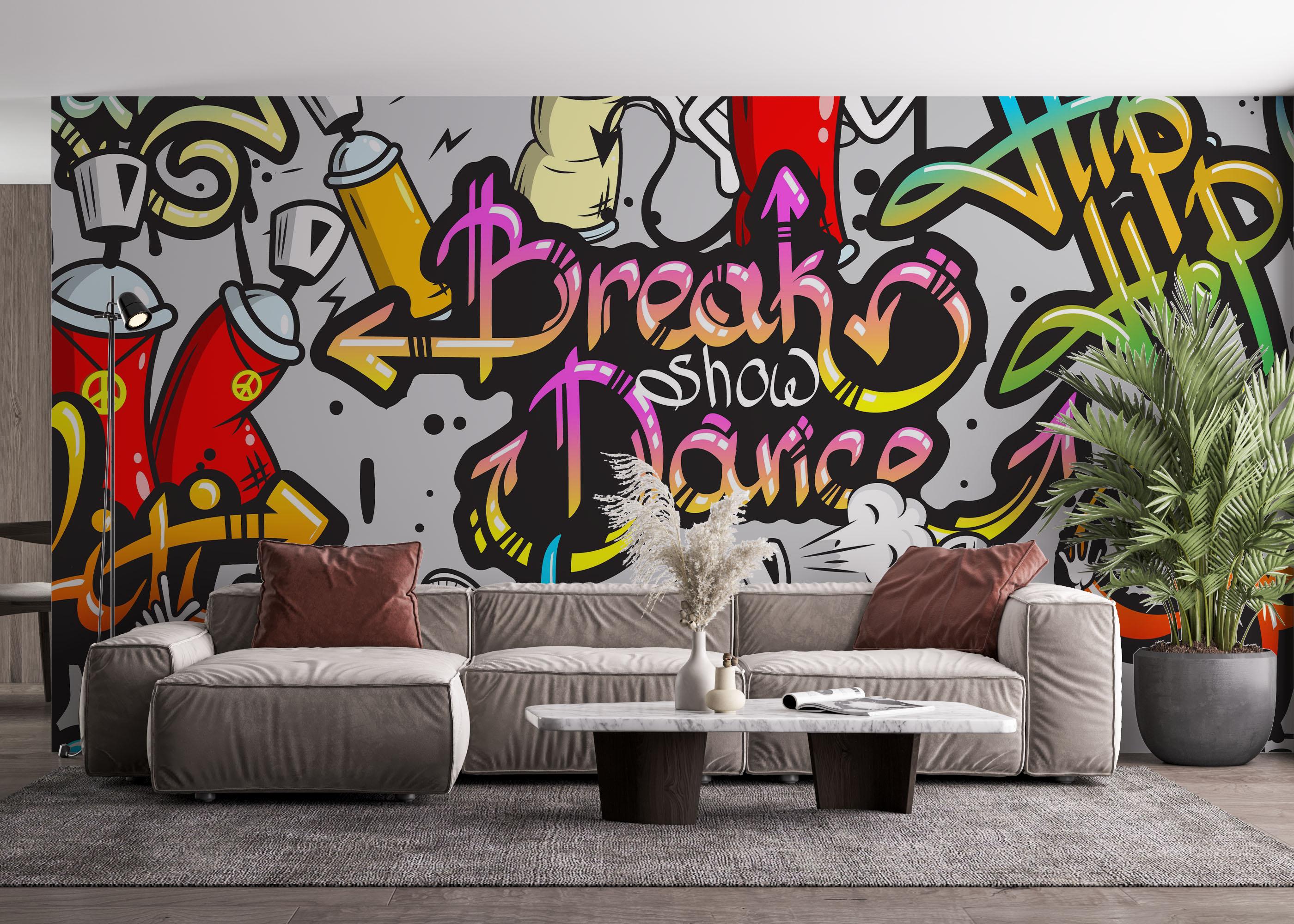 Fototapeta Dance Graffiti mockup 4
