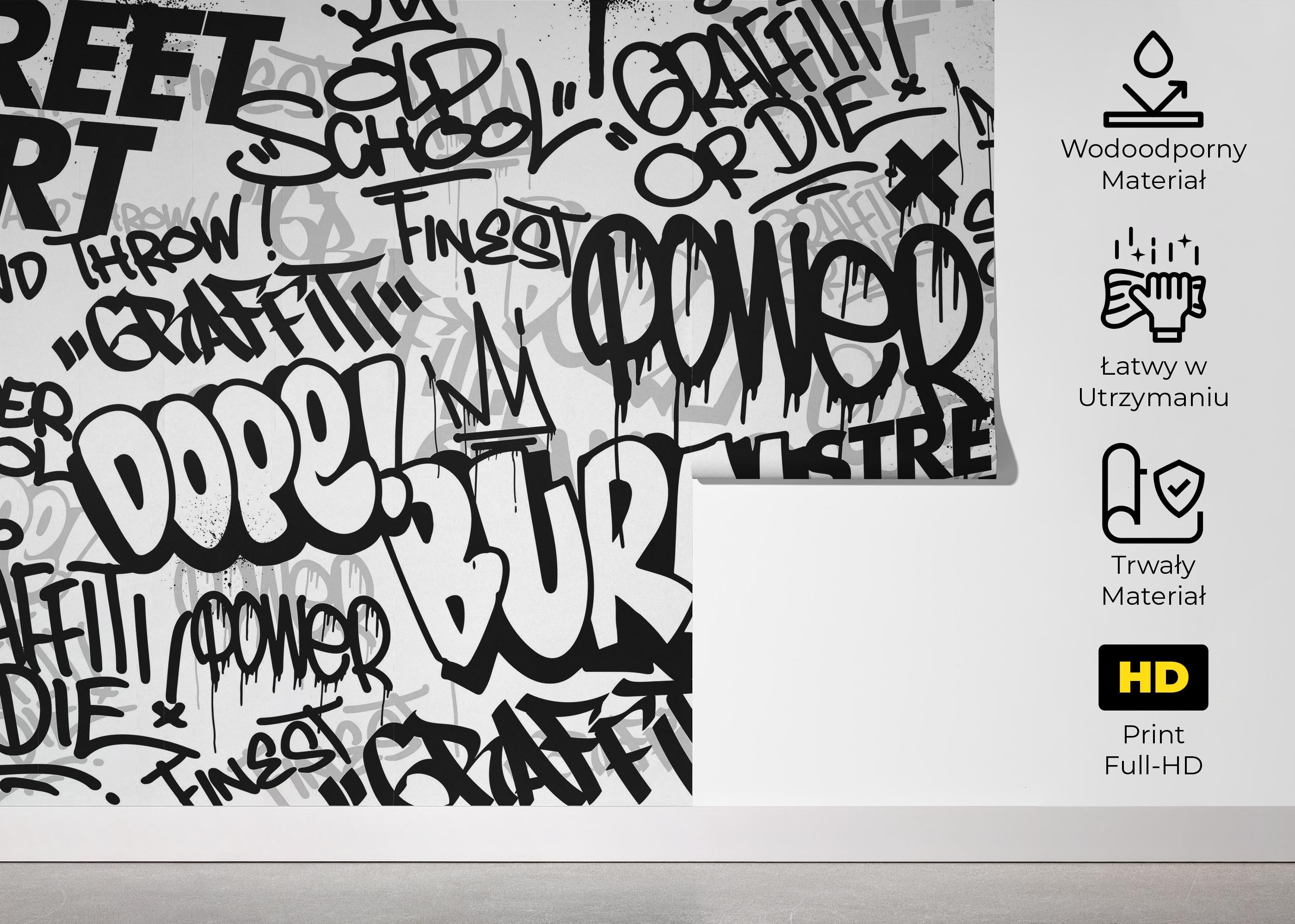Fototapeta Burn Graffiti Art mockup 5