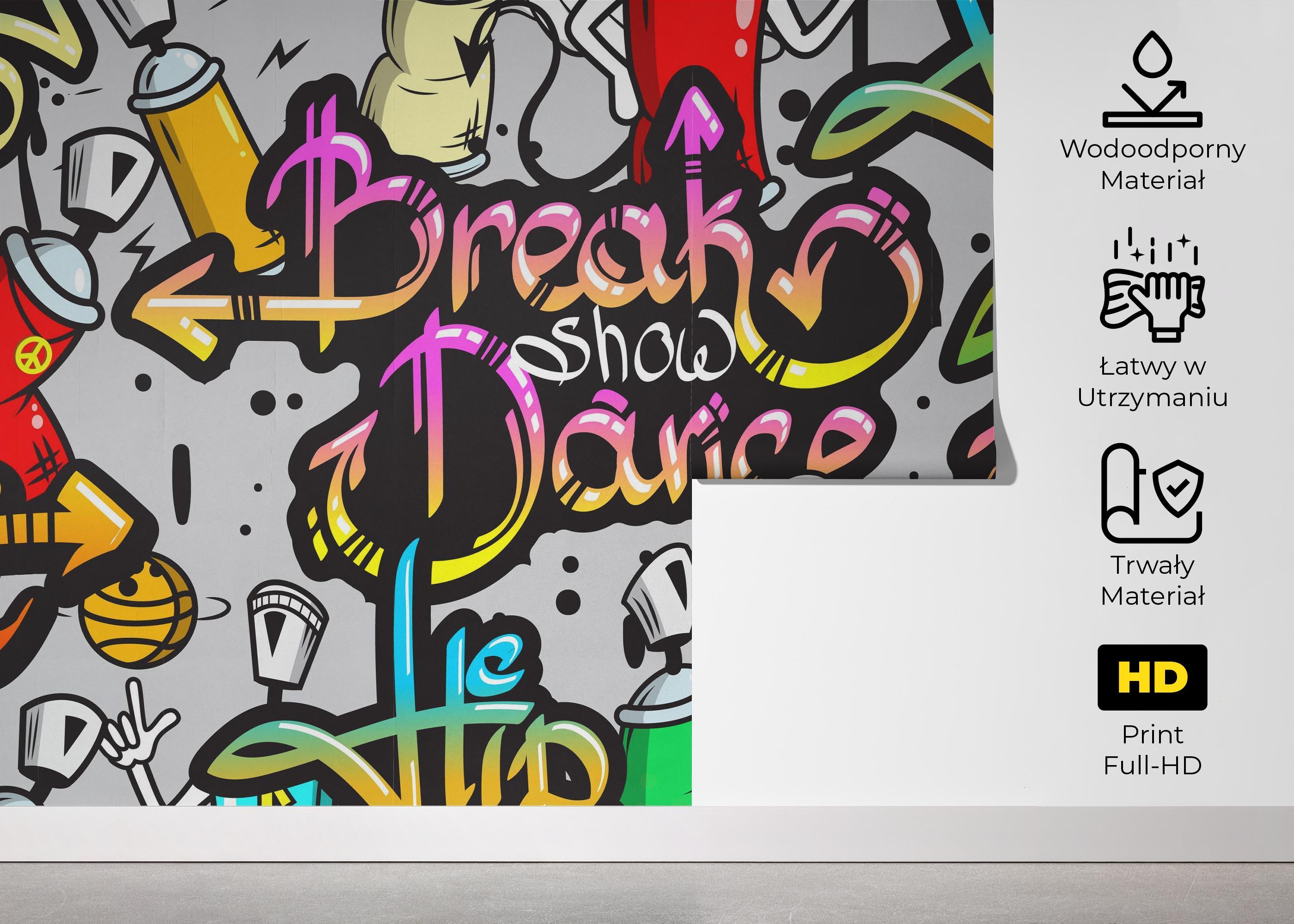 Fototapeta Dance Graffiti mockup 5