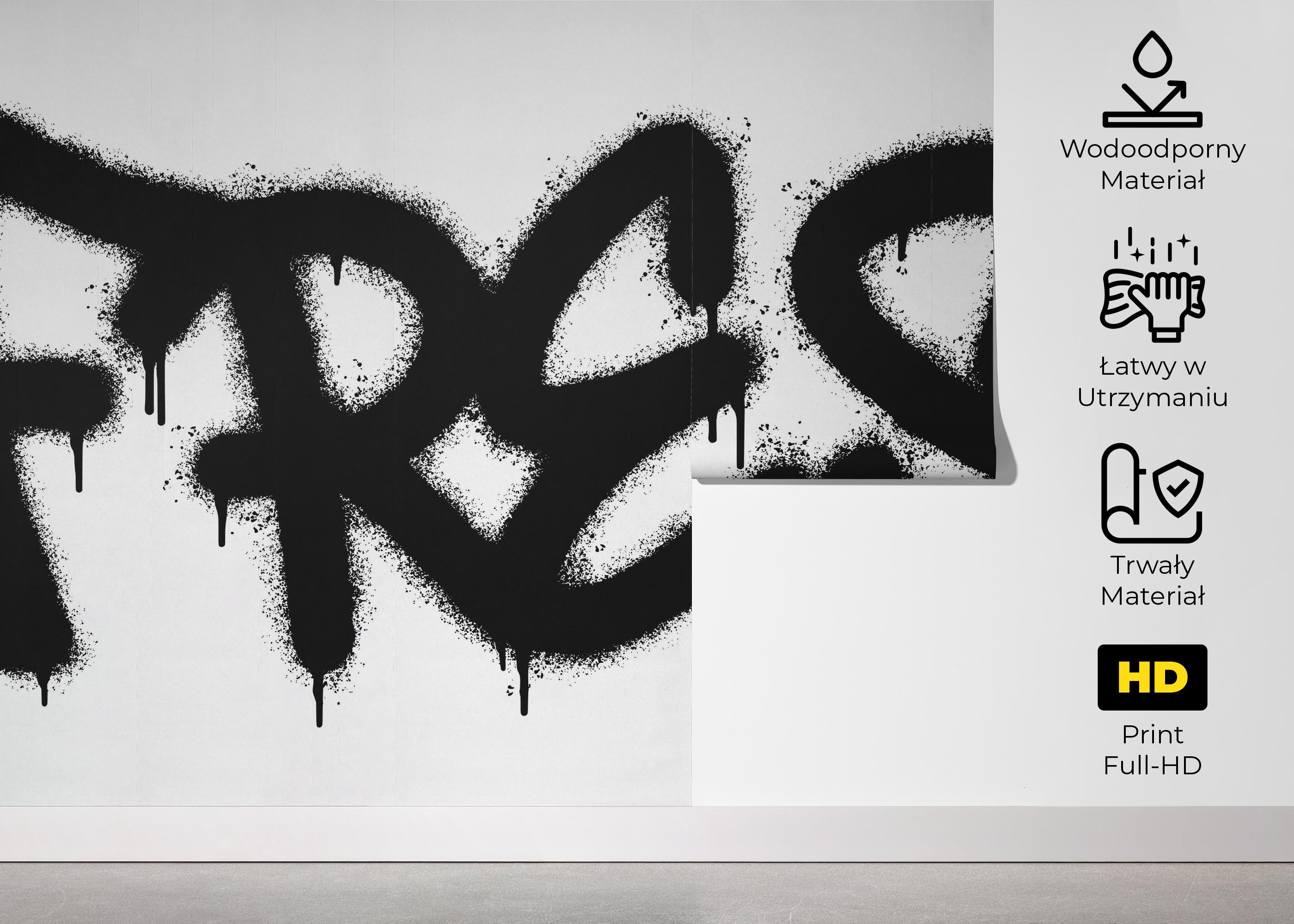 Fototapeta Fresh Graffiti Spray mockup 5