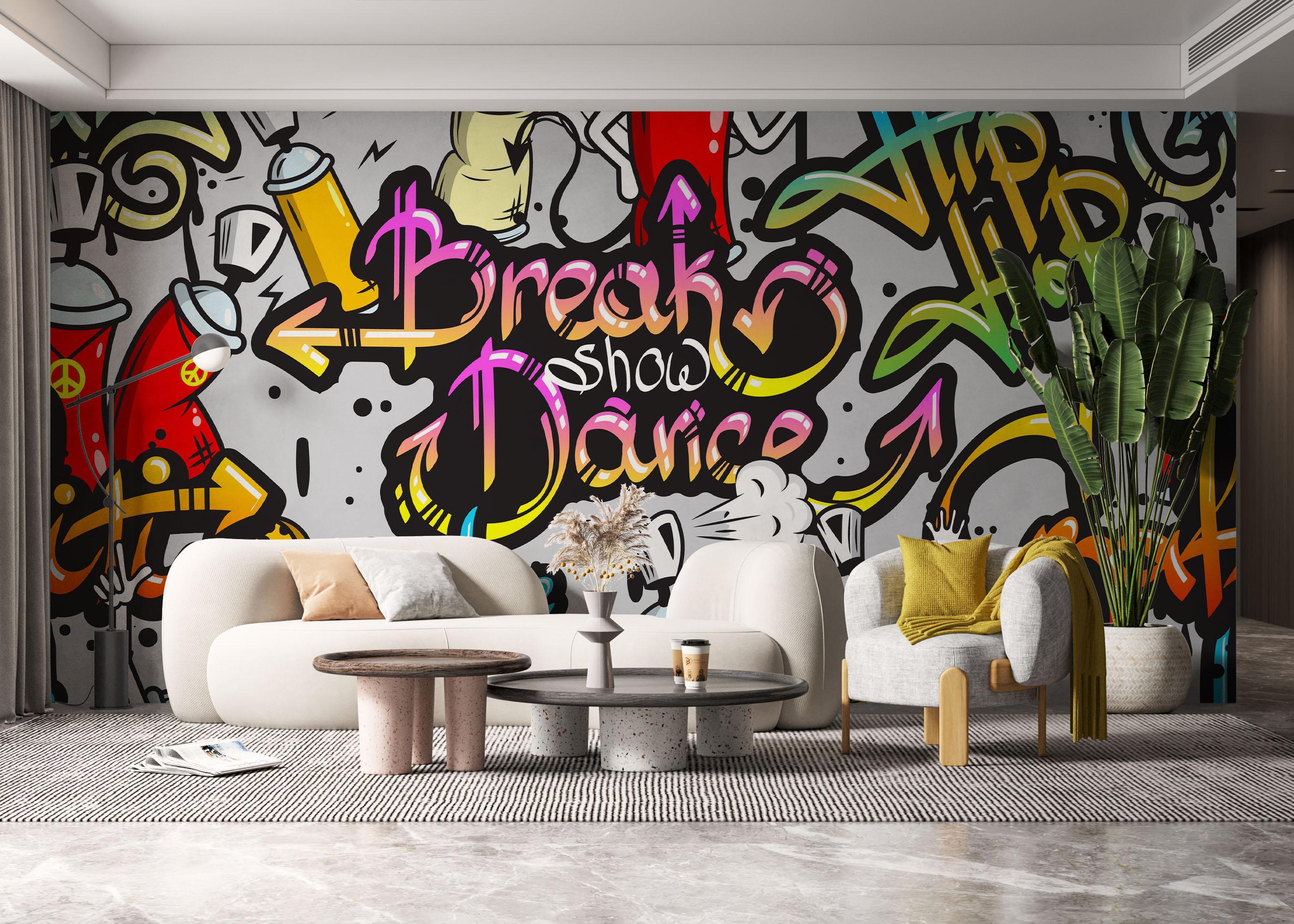 Fototapeta Dance Graffiti mockup 6