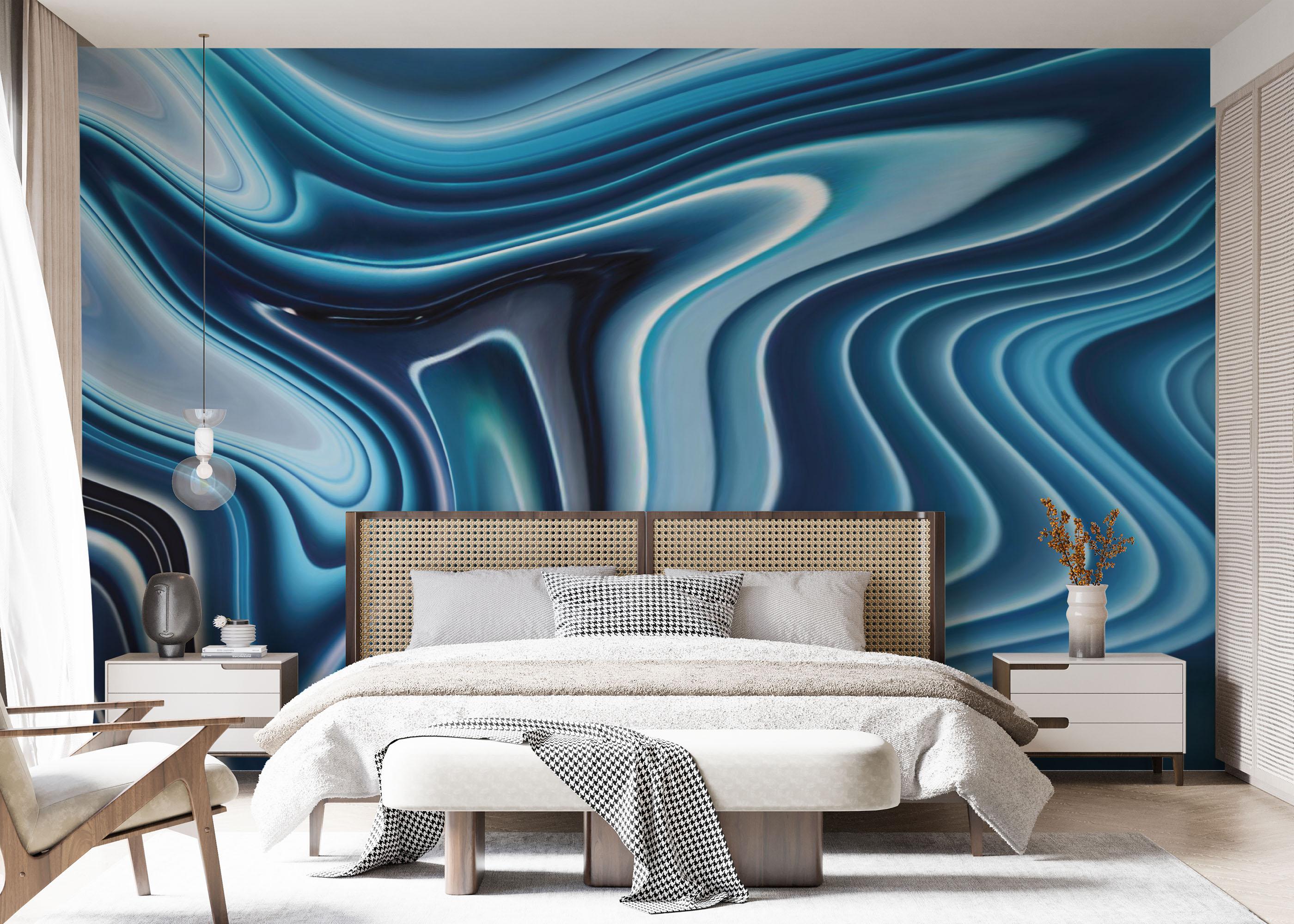 Fototapeta Blue 3d Marble mockup 7