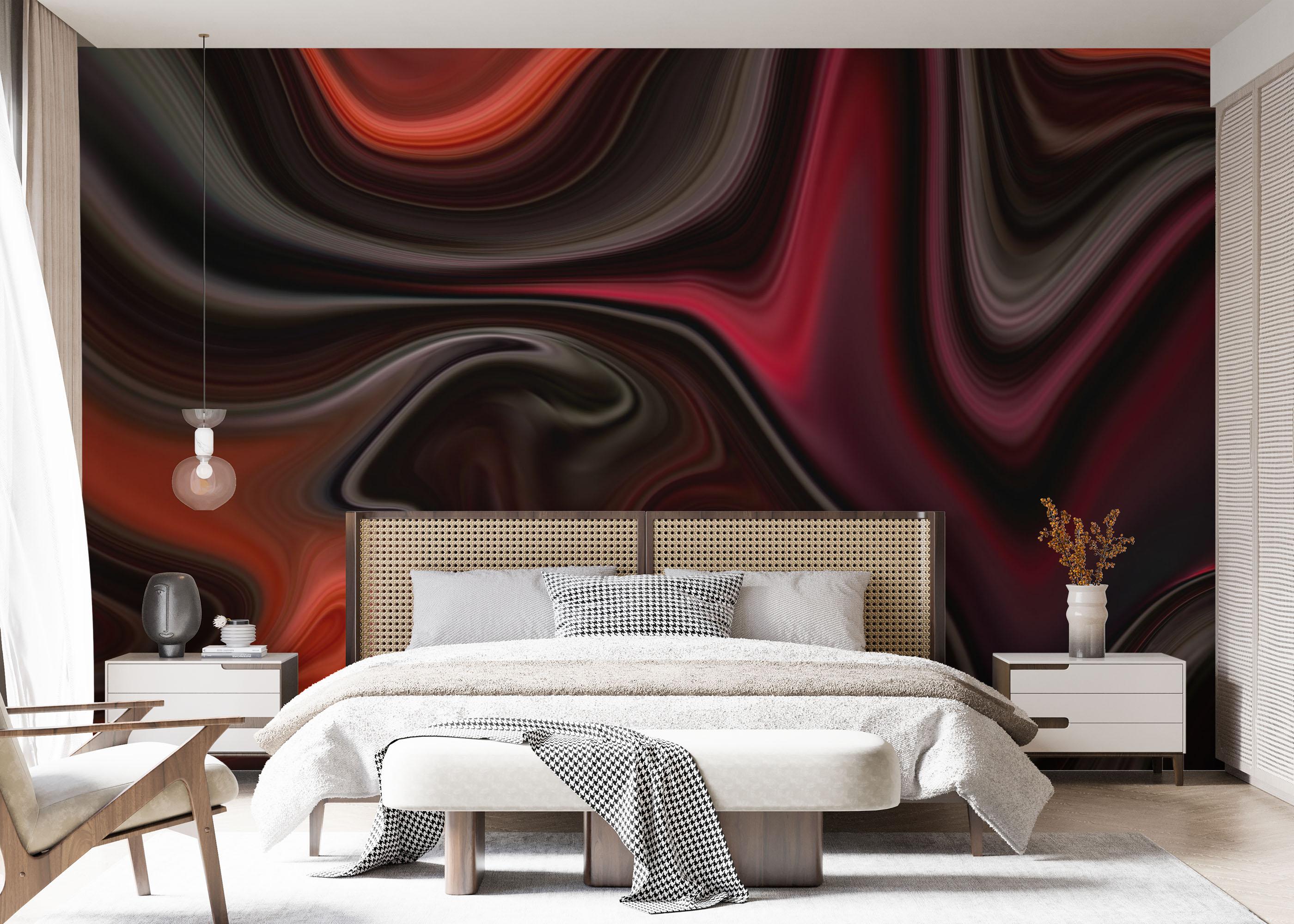 Fototapeta Burgundy Marble Art mockup 7