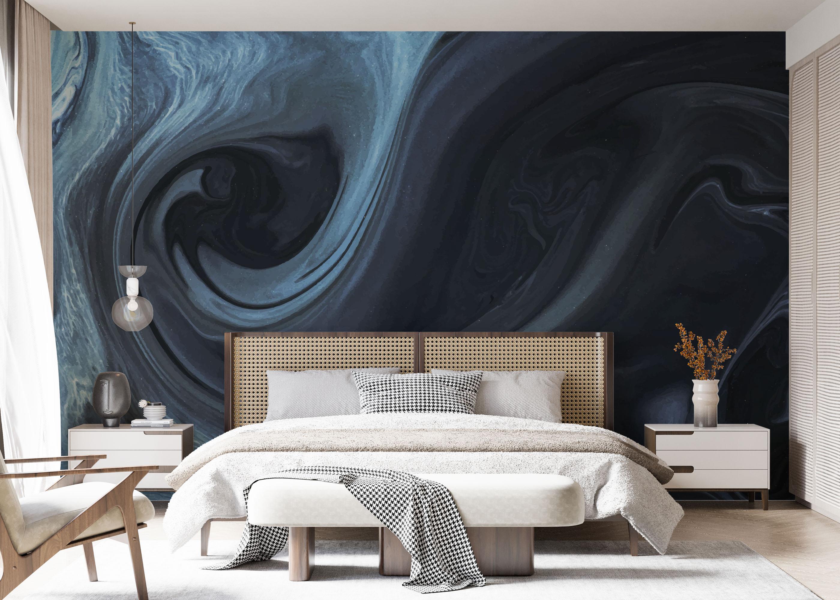 Fototapeta Cool Blue Marble mockup 7