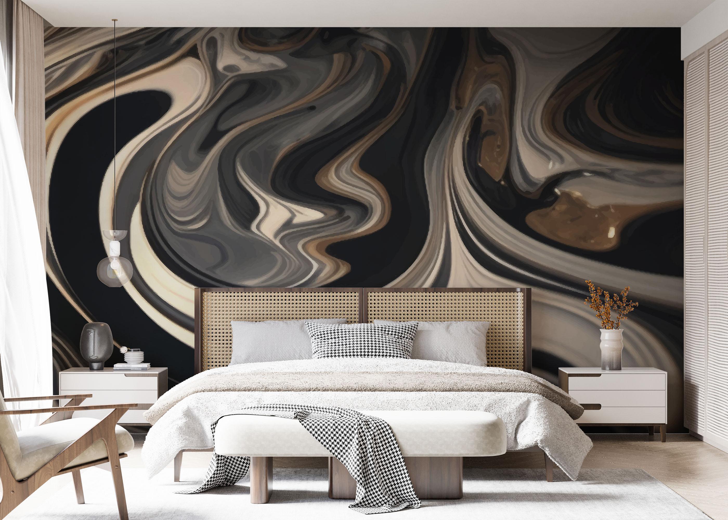 Fototapeta Cream Brown Marble mockup 7