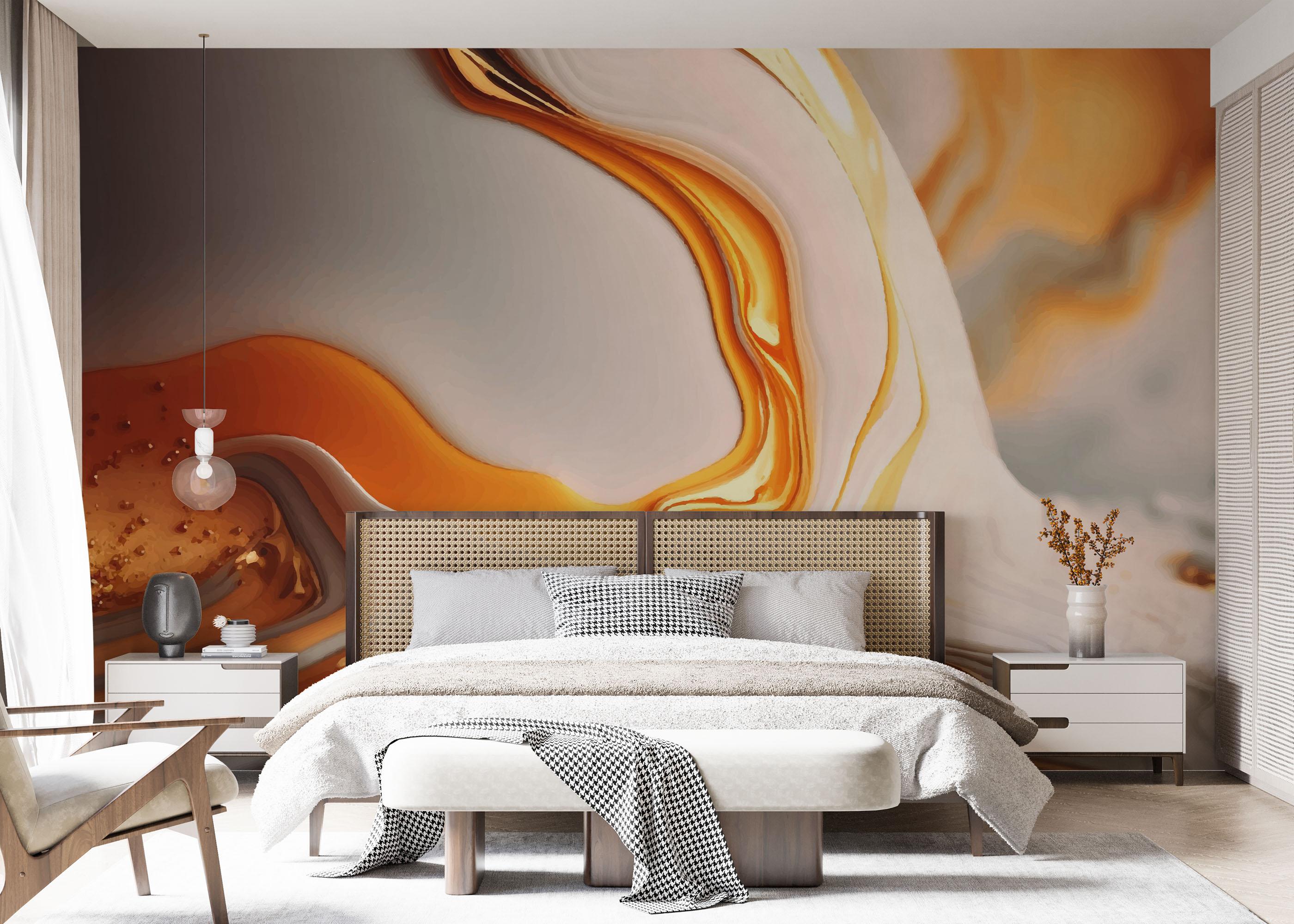 Fototapeta Falling White Marble mockup 7