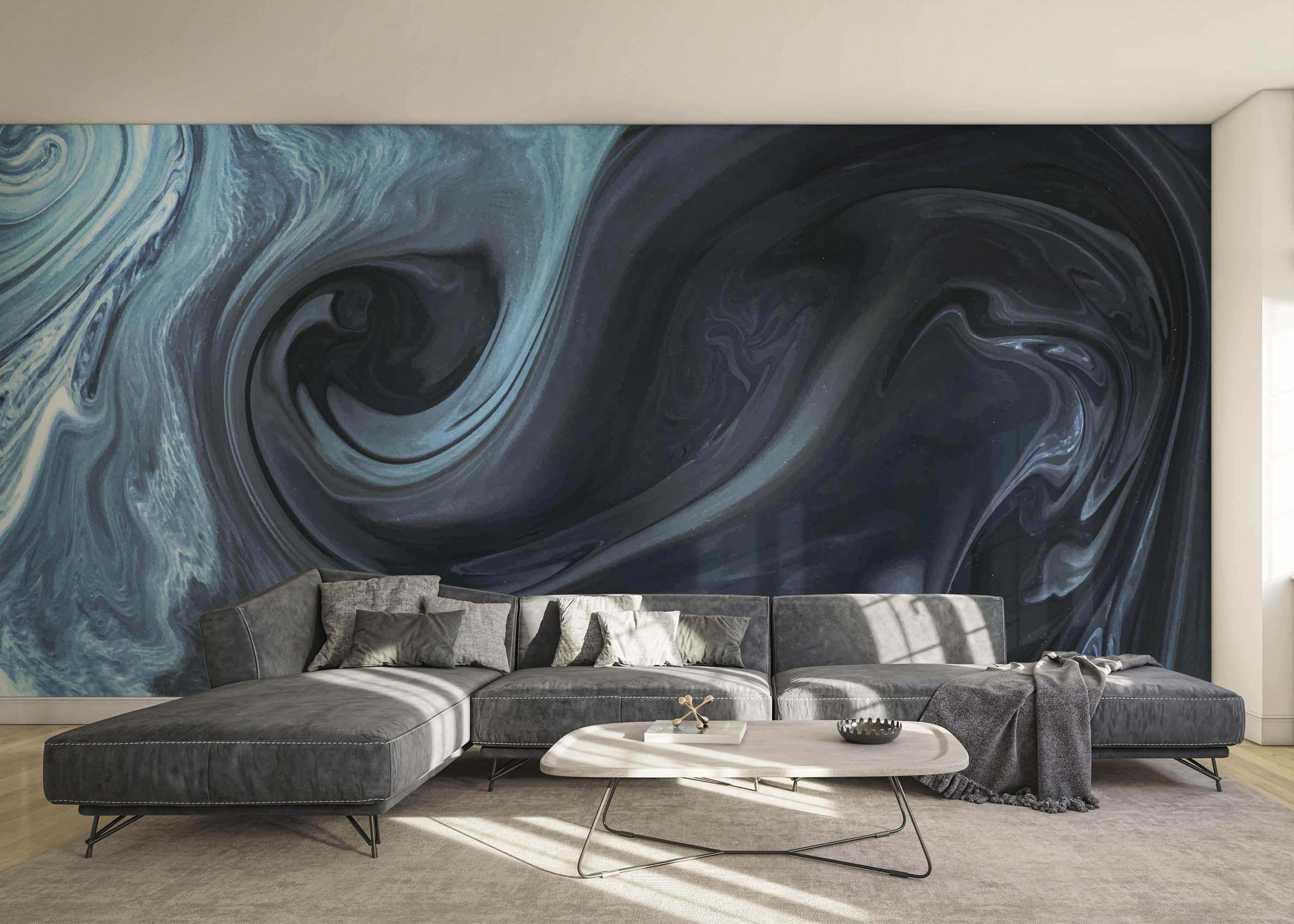 Fototapeta Cool Blue Marble mockup 0