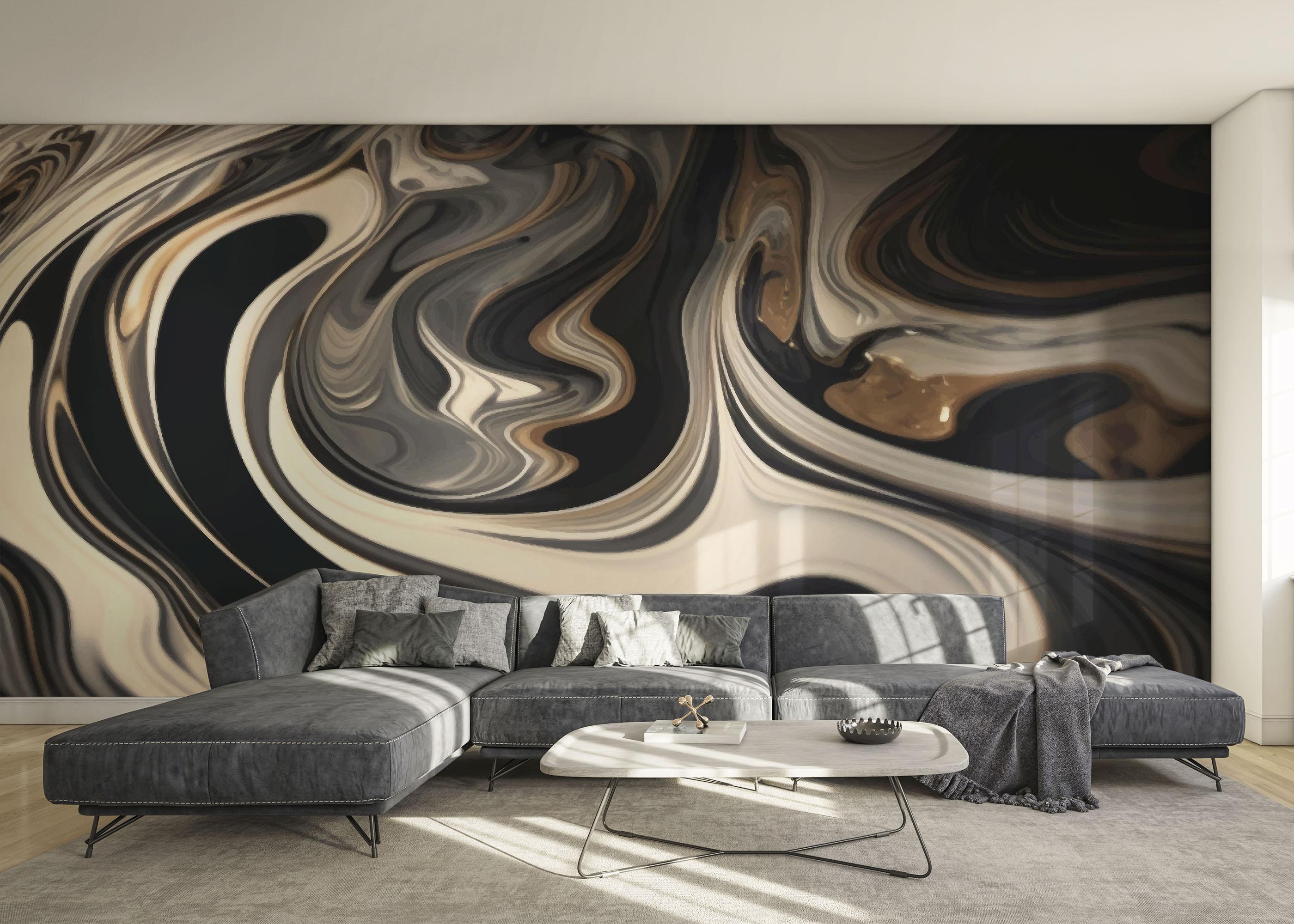 Fototapeta Cream Brown Marble mockup 0