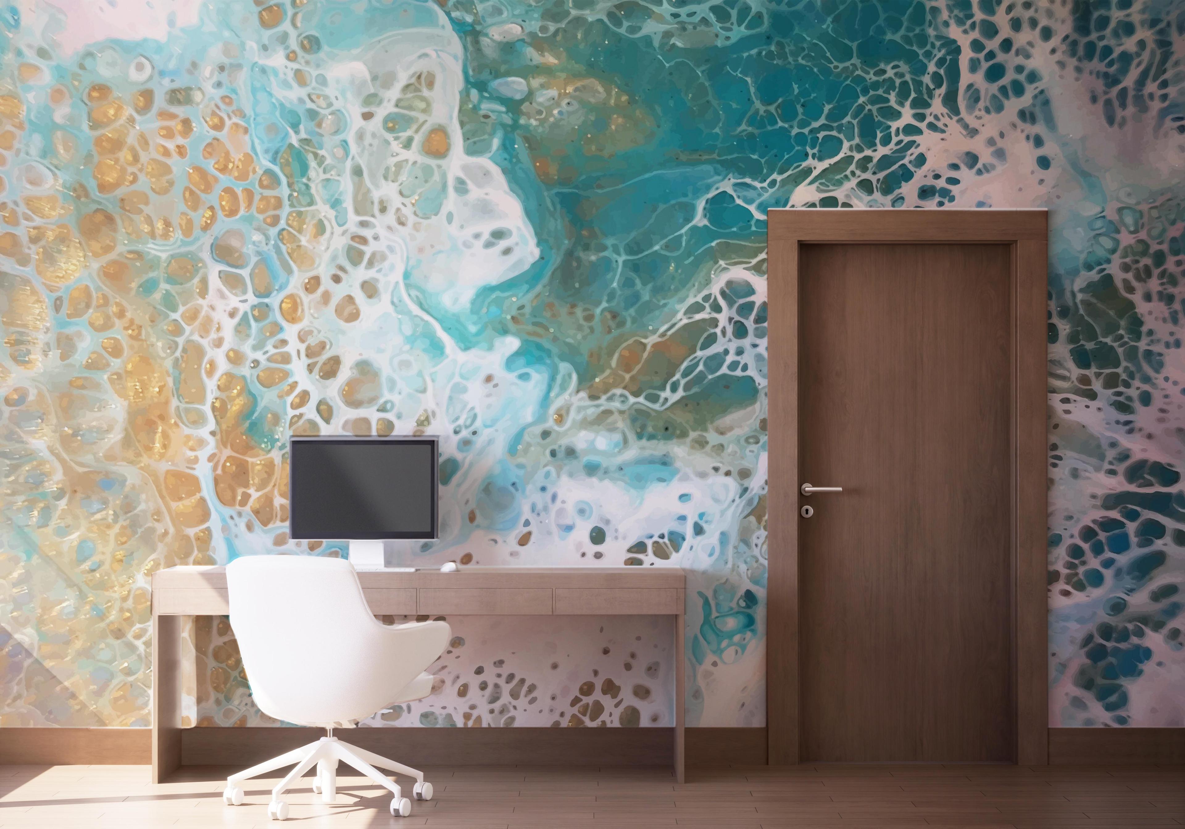 Fototapeta Beach Marble Art mockup 1